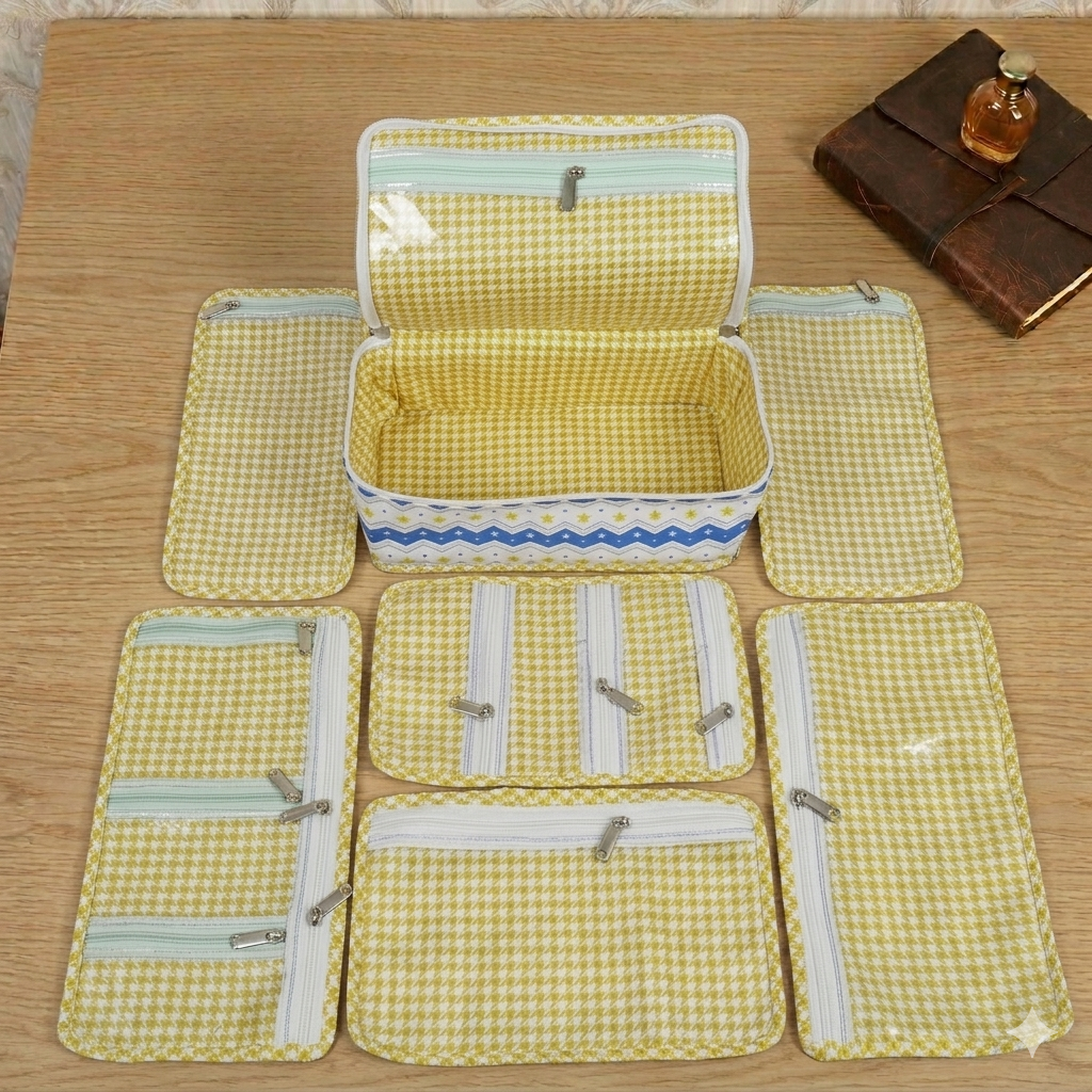 STARRY CHEVRON PRINT JEWELRY ORGANIZER