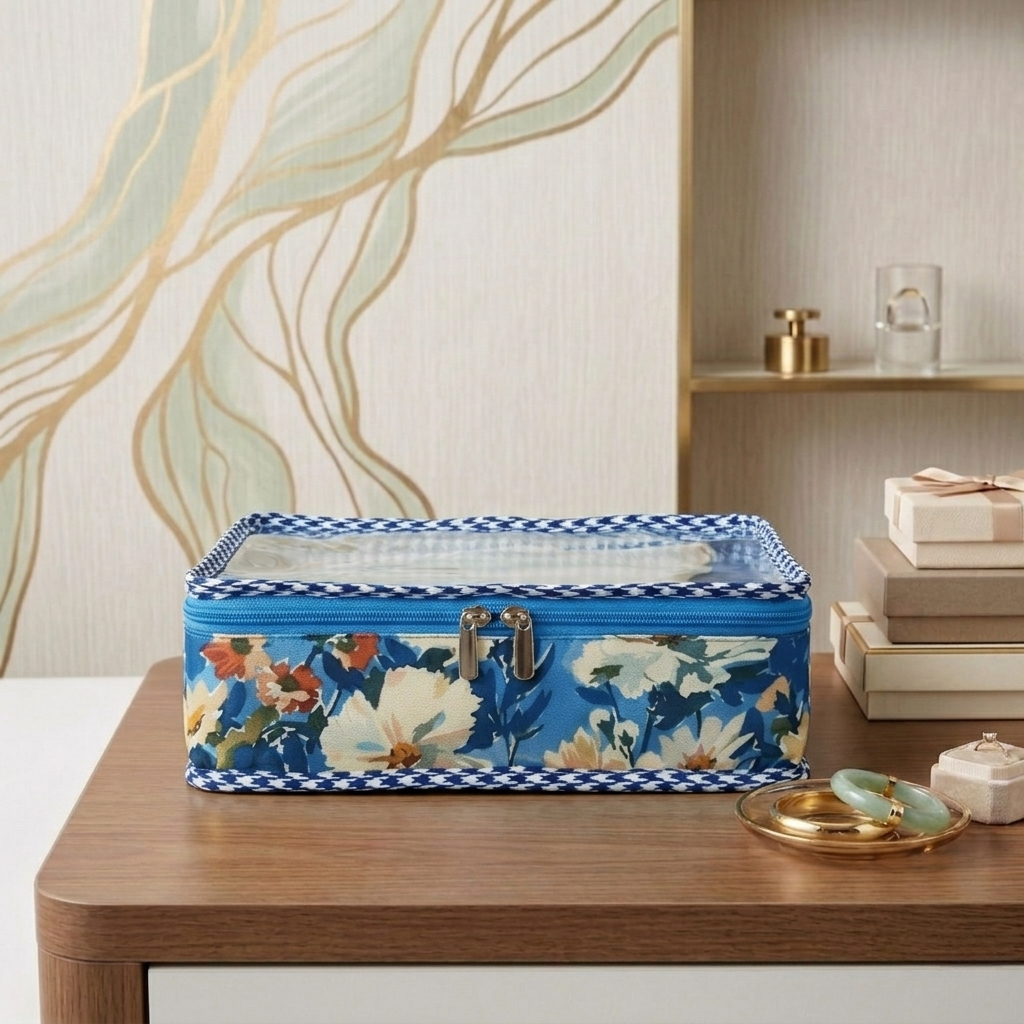 AZURE BLOOM PRINT SMART BANGLE ORGANIZER