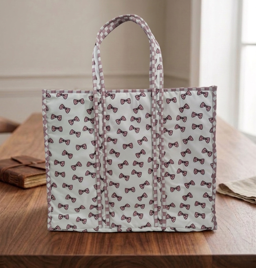 Classy Bow Print Everyday Tote