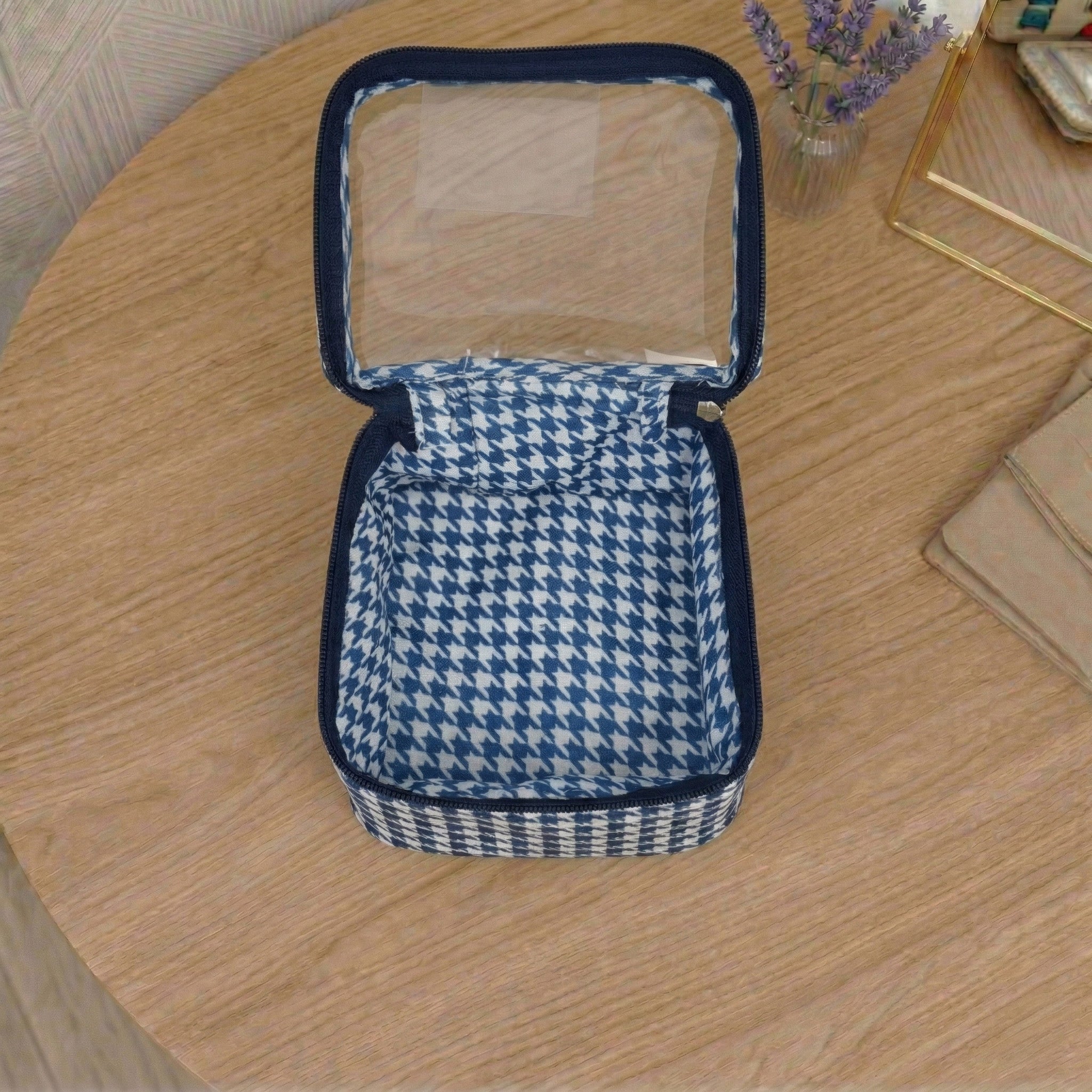 INDIGO MOSAIC PRINT BINDI ORGANIZER