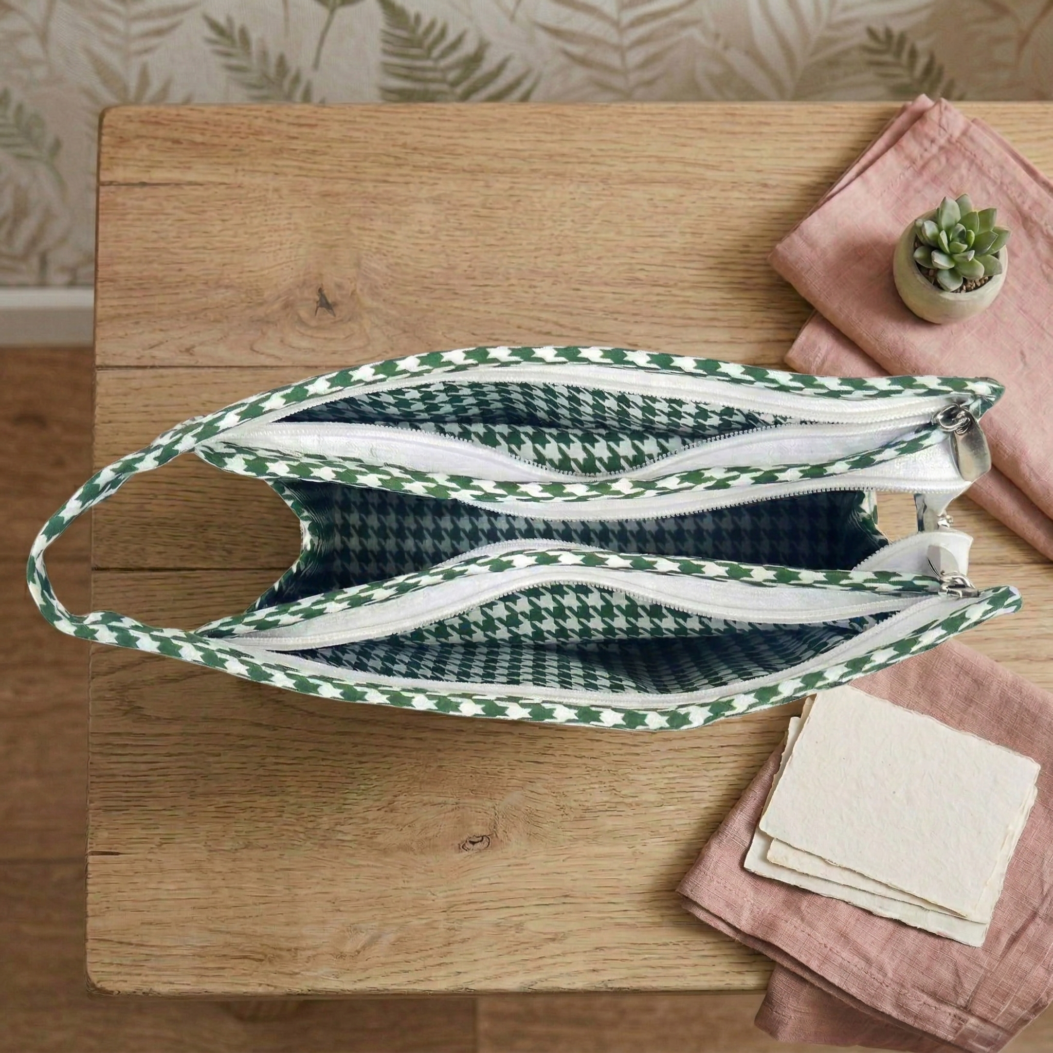 VROOM TOWN PRINT TRIOZIP TOILETRY BAG