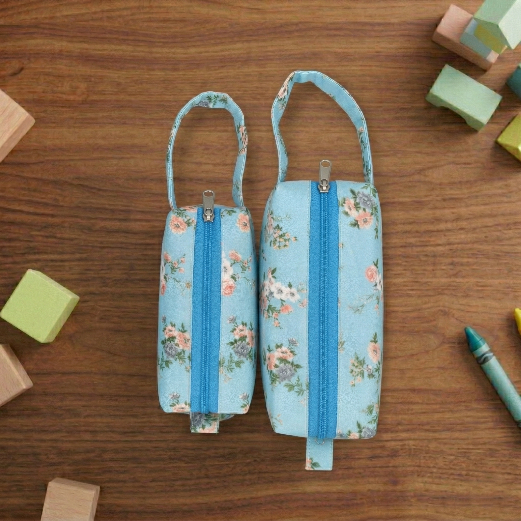 DITSY FLORAL PRINT SMALL DUO POUCH SET