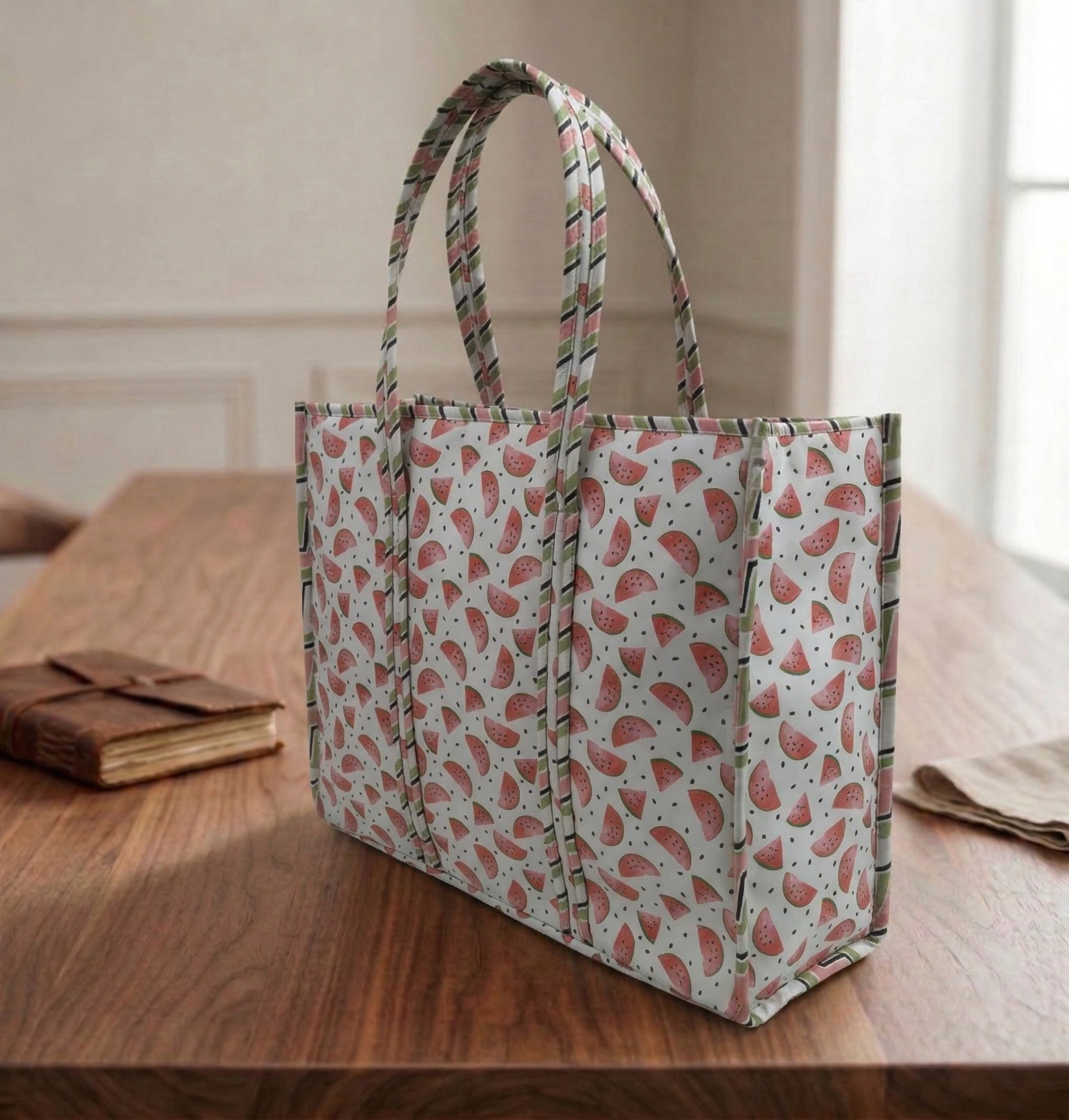 WATERMELON DREAM Print Everyday Tote
