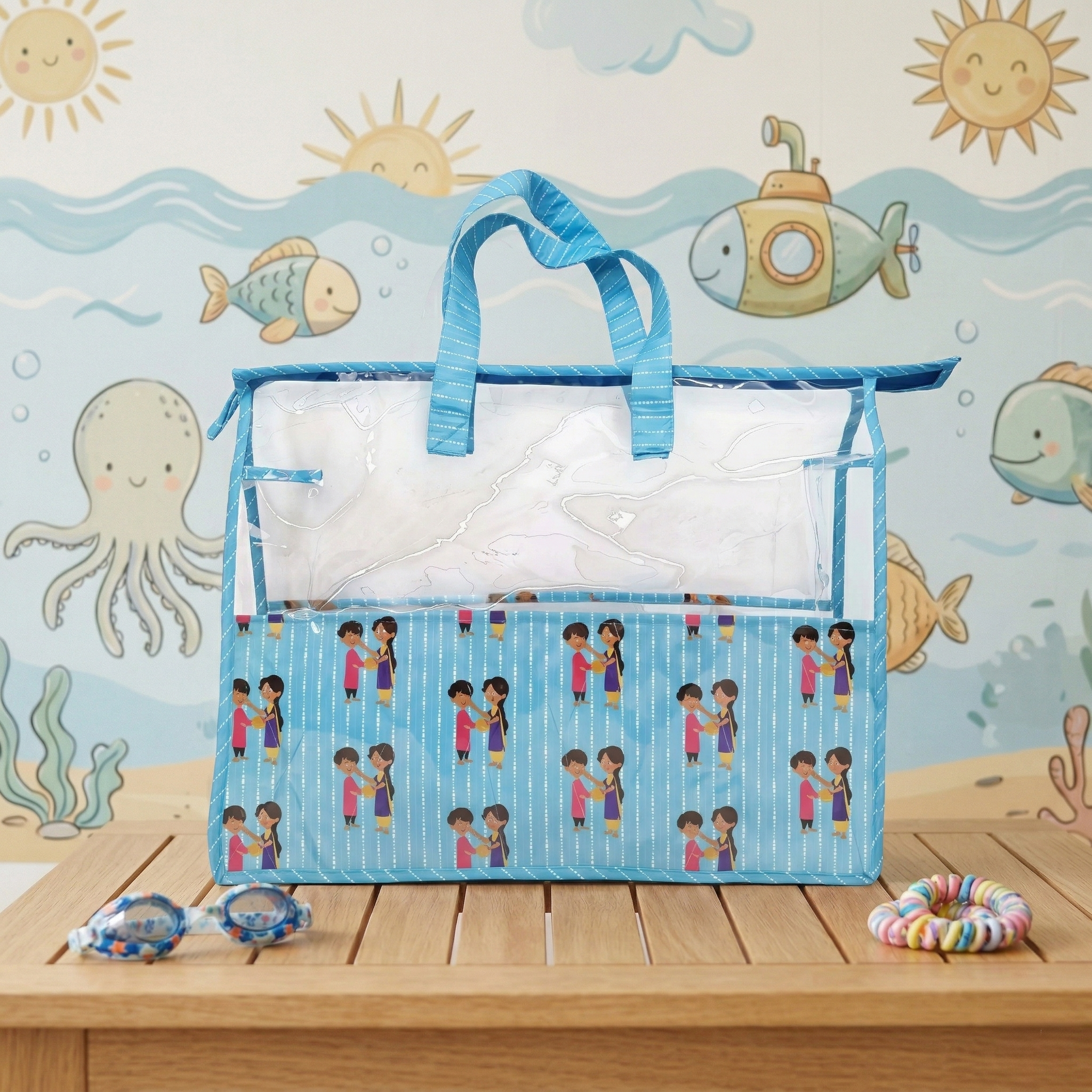 BHAI BEHAN VIBE PRINT Swimming Bag