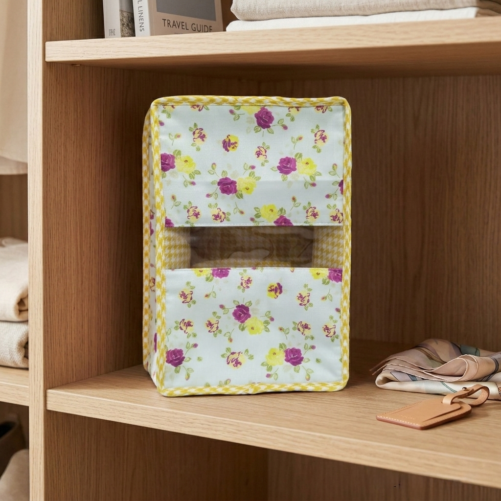 SUNSHINE BLOOM PRINT GRAND SHOE ZIP BOX