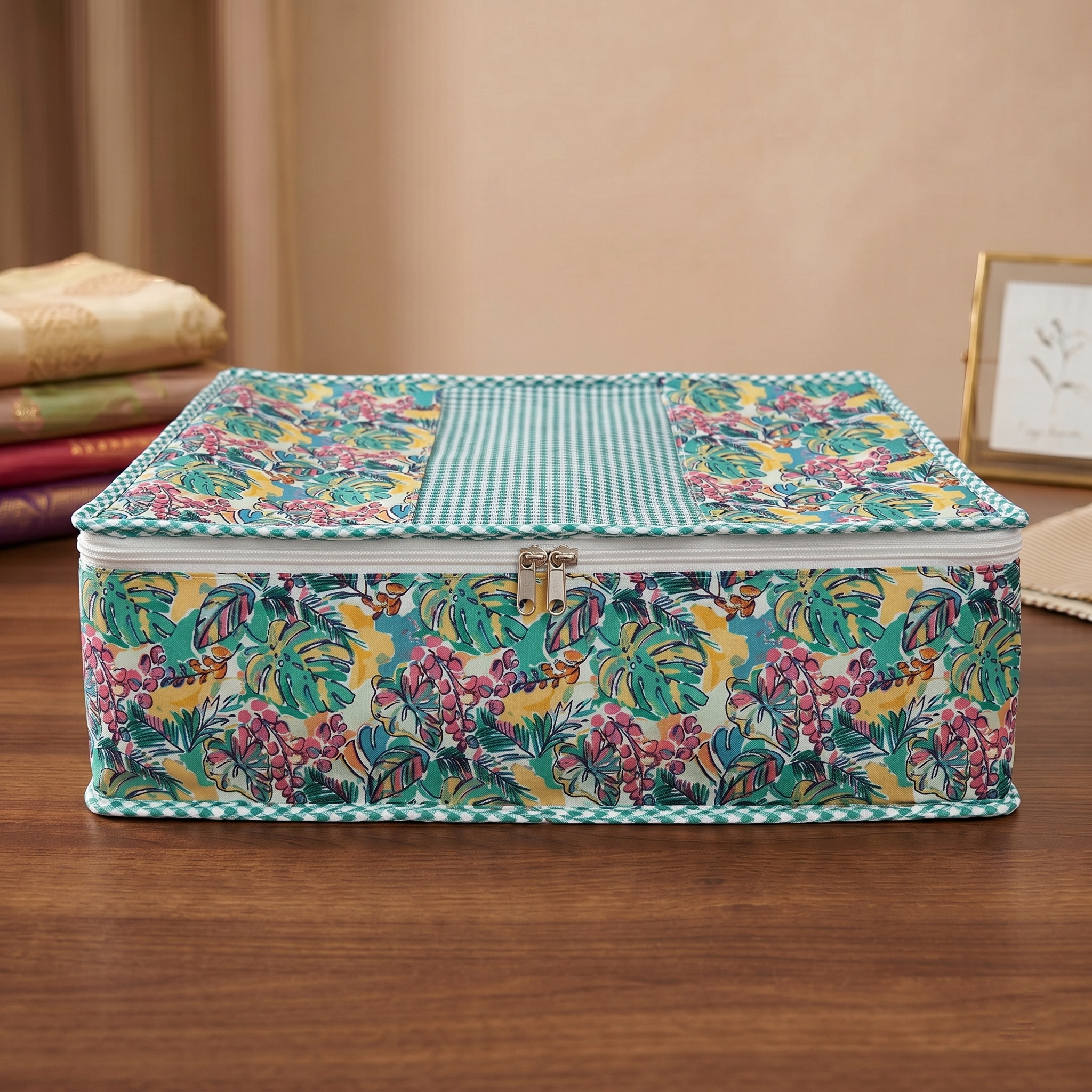 SUNSET JUNGLE PUNCH PRINT PRINT GRAND SAREE ORGANIZER