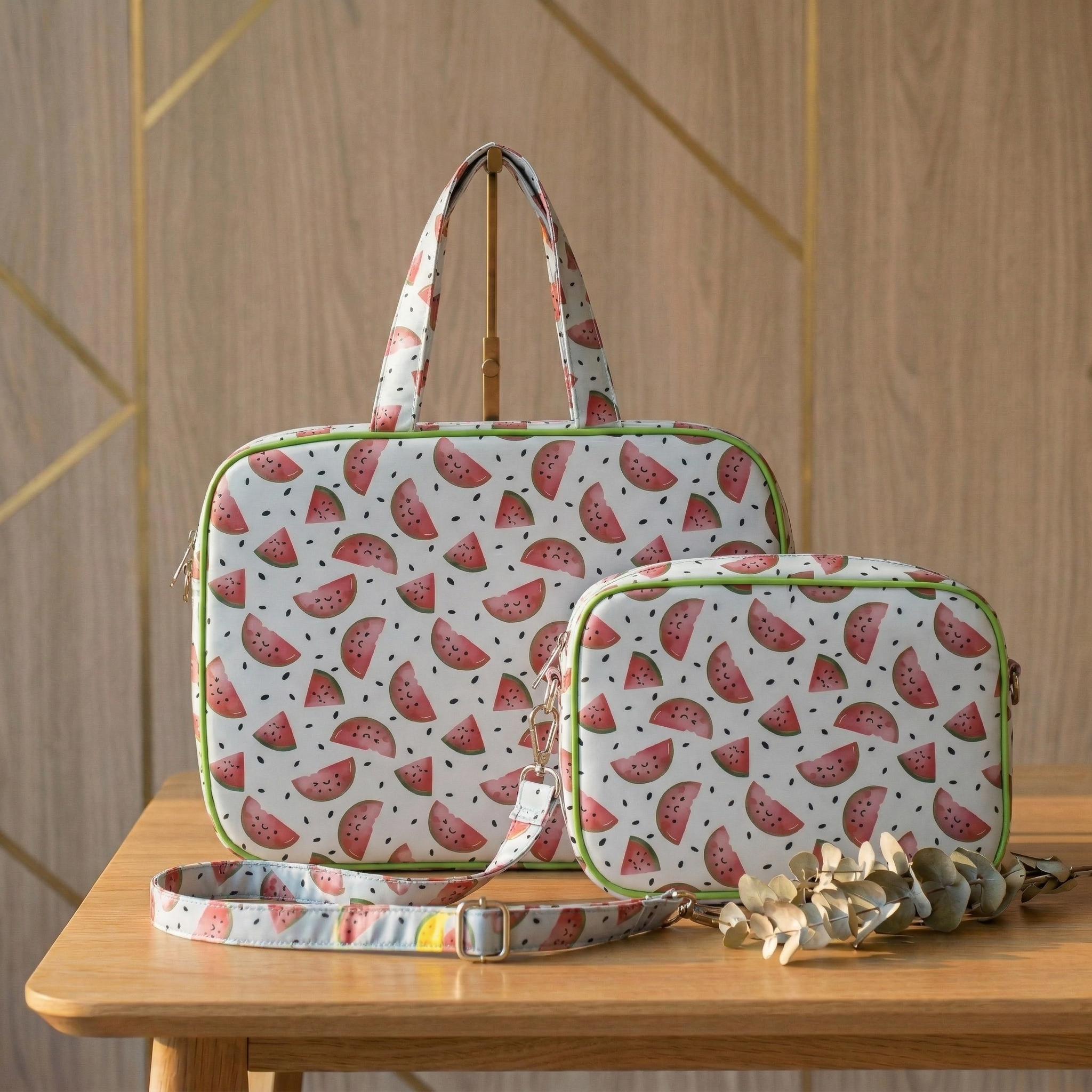 WATERMELON DREAM PRINT TRAVEL BAG