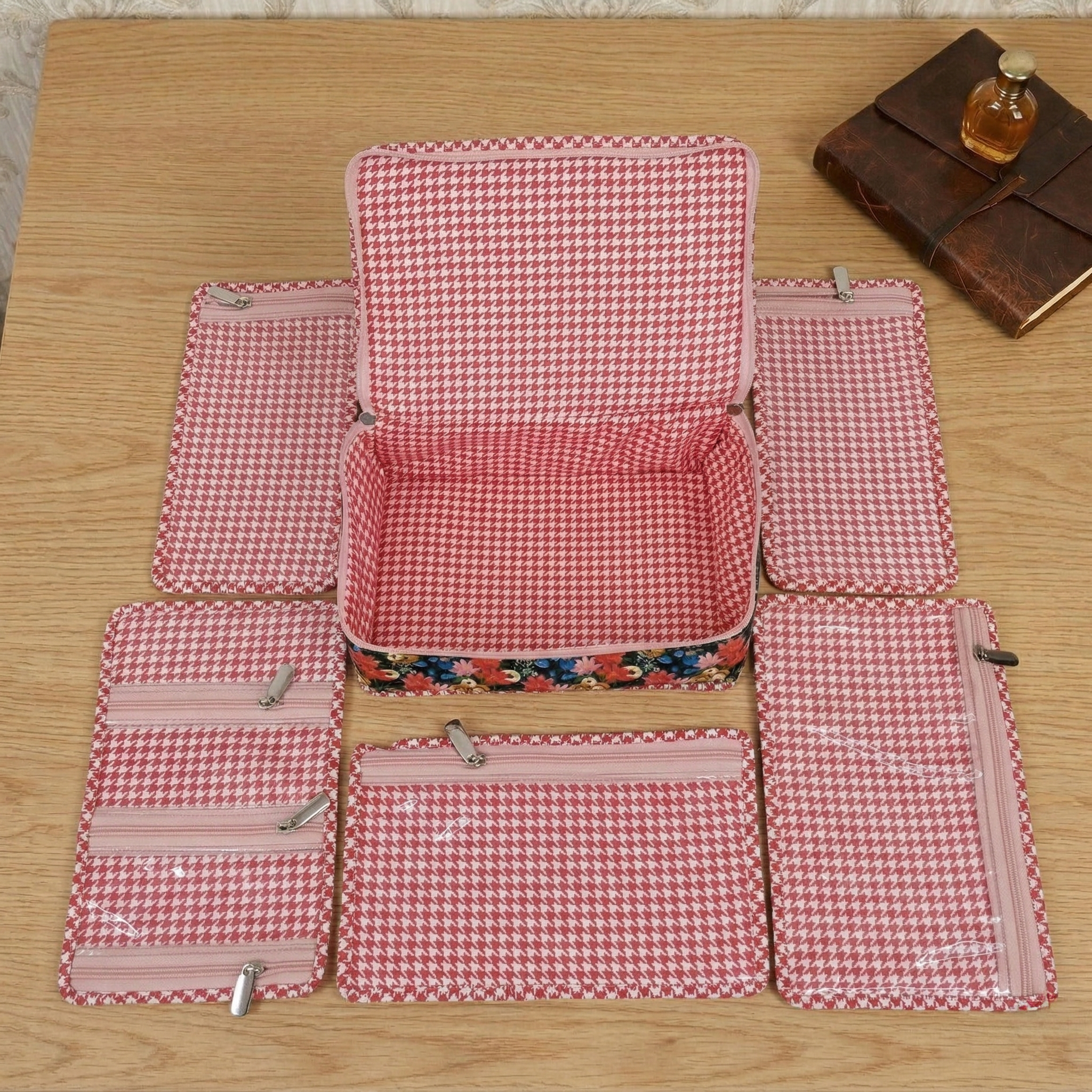 MIDNIGHT MARIGOLD PRINT JEWELRY ORGANIZER