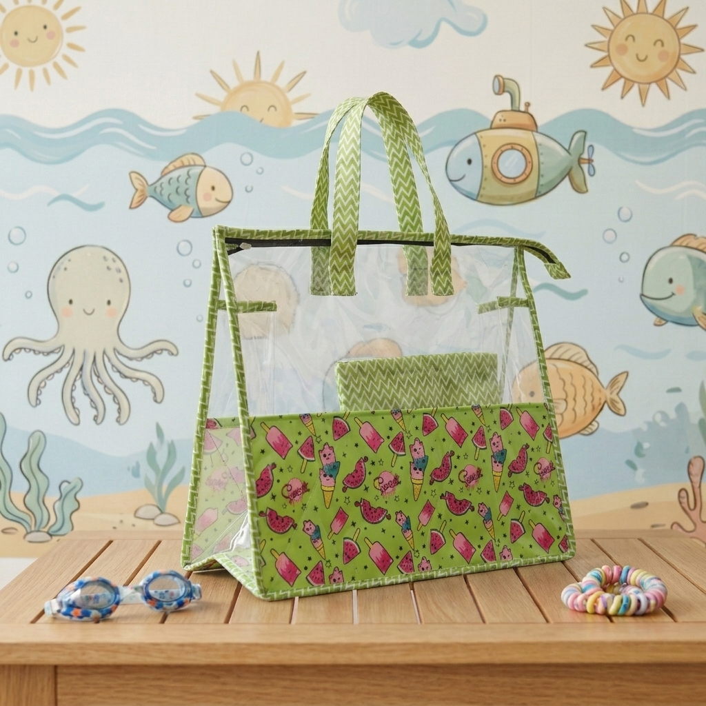 Tropical Bliss Print Swimming Bag