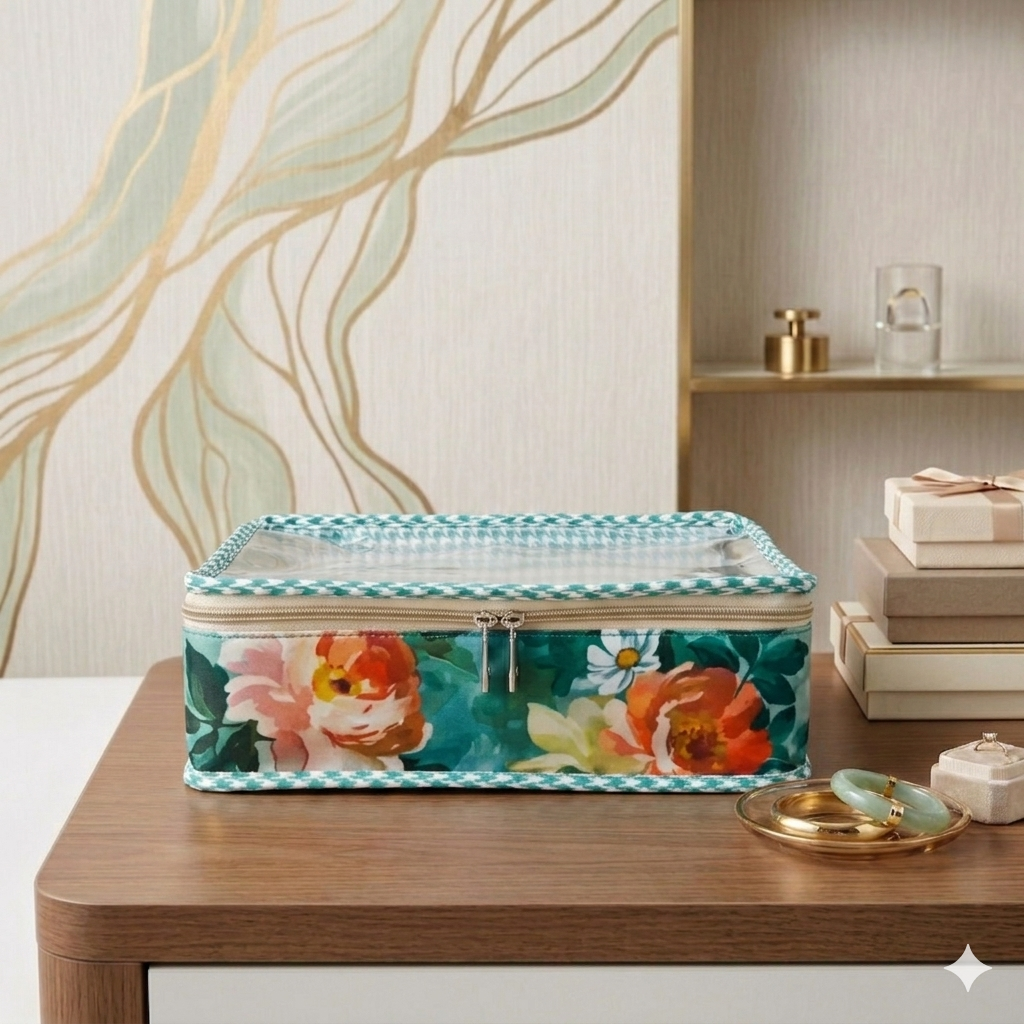 FLORAL MEADOW BLOOM PRINT SMART BANGLE ORGANIZER