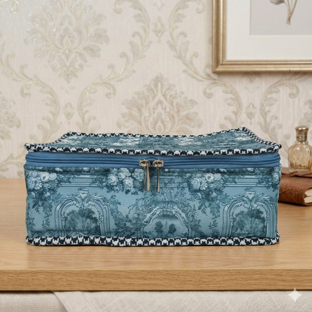 ENCHANTED CASTLE GARDEN PRINT JEWELRY ORGANIZER