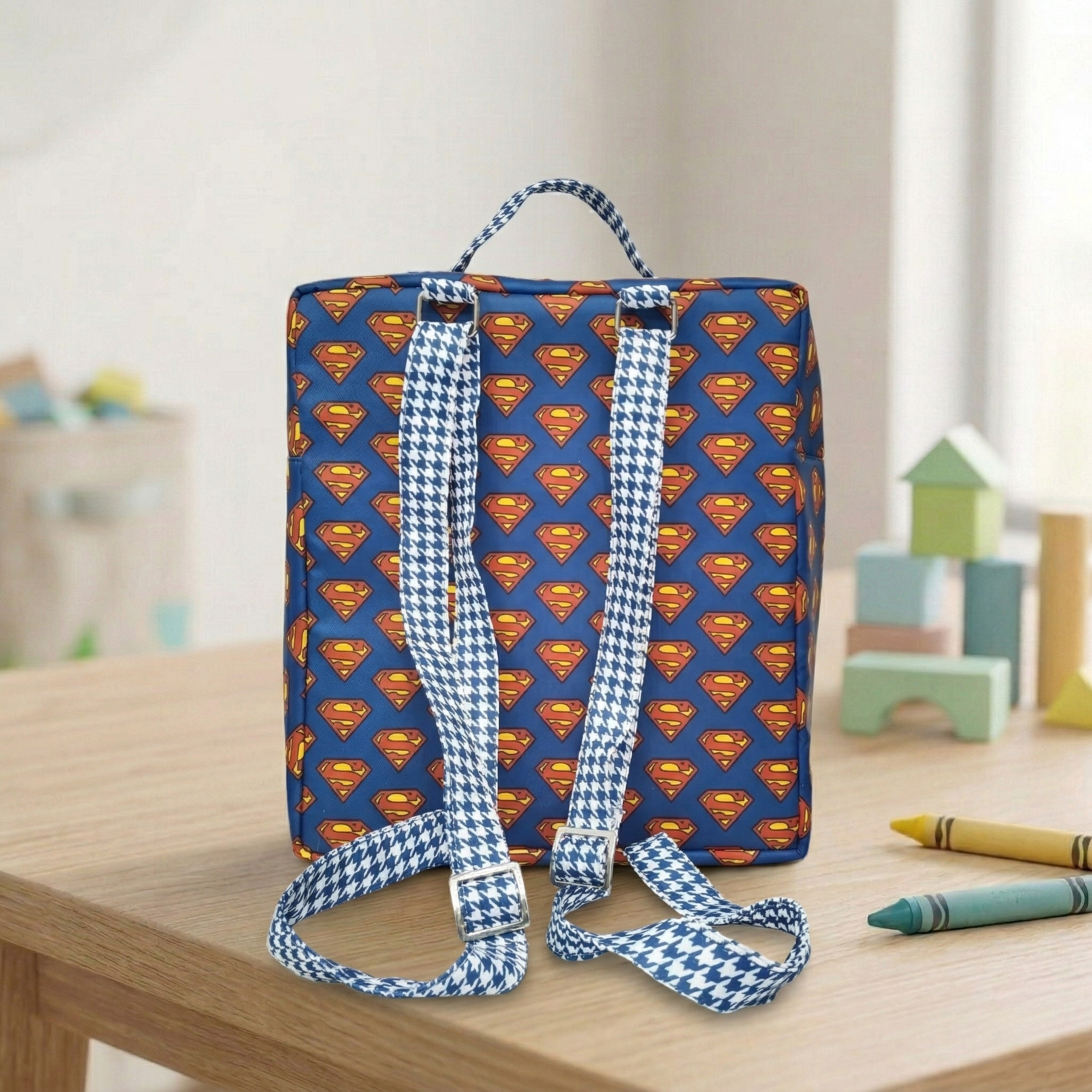 SUPER HERO PRINT KIDS BACKPACK