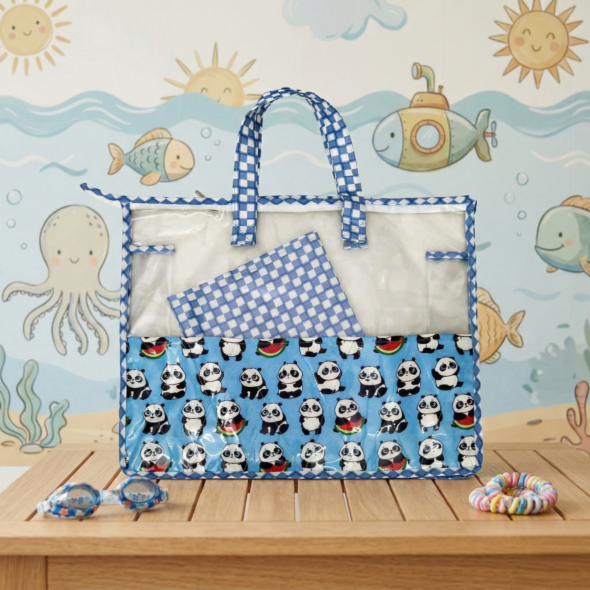 PANDA POP PRINT SWIMMING BAG