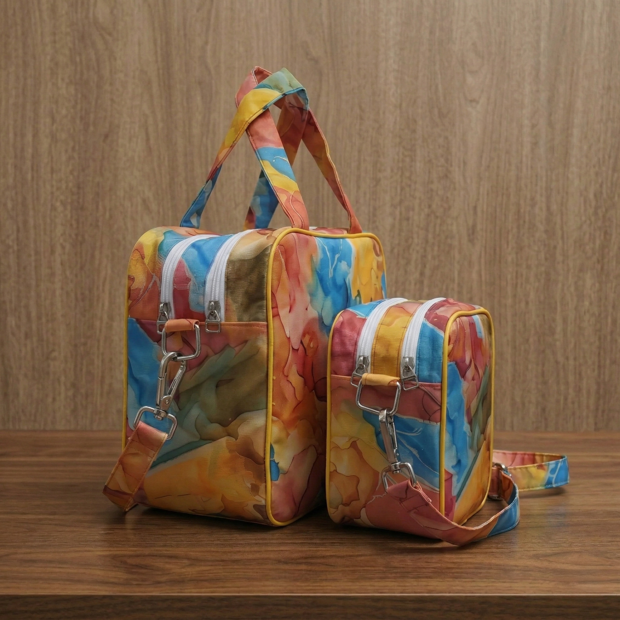 COLOR CRUSH PRINT TRAVEL BAG