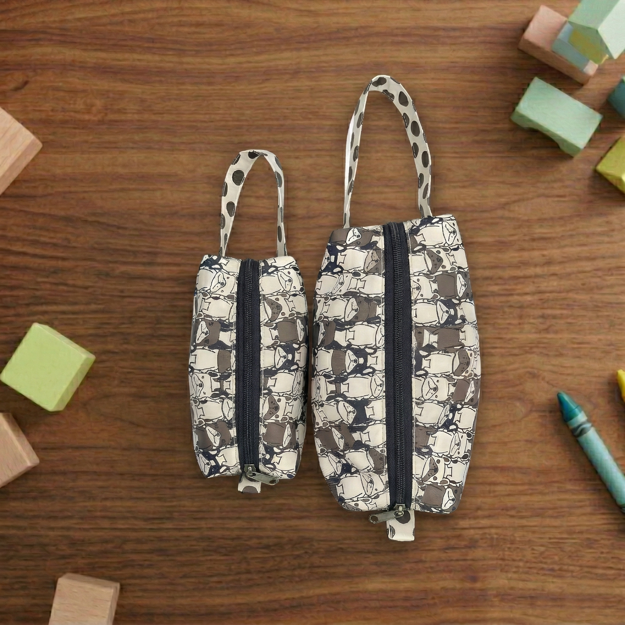 Pawfect Pals Print Small Duo Pouch Set