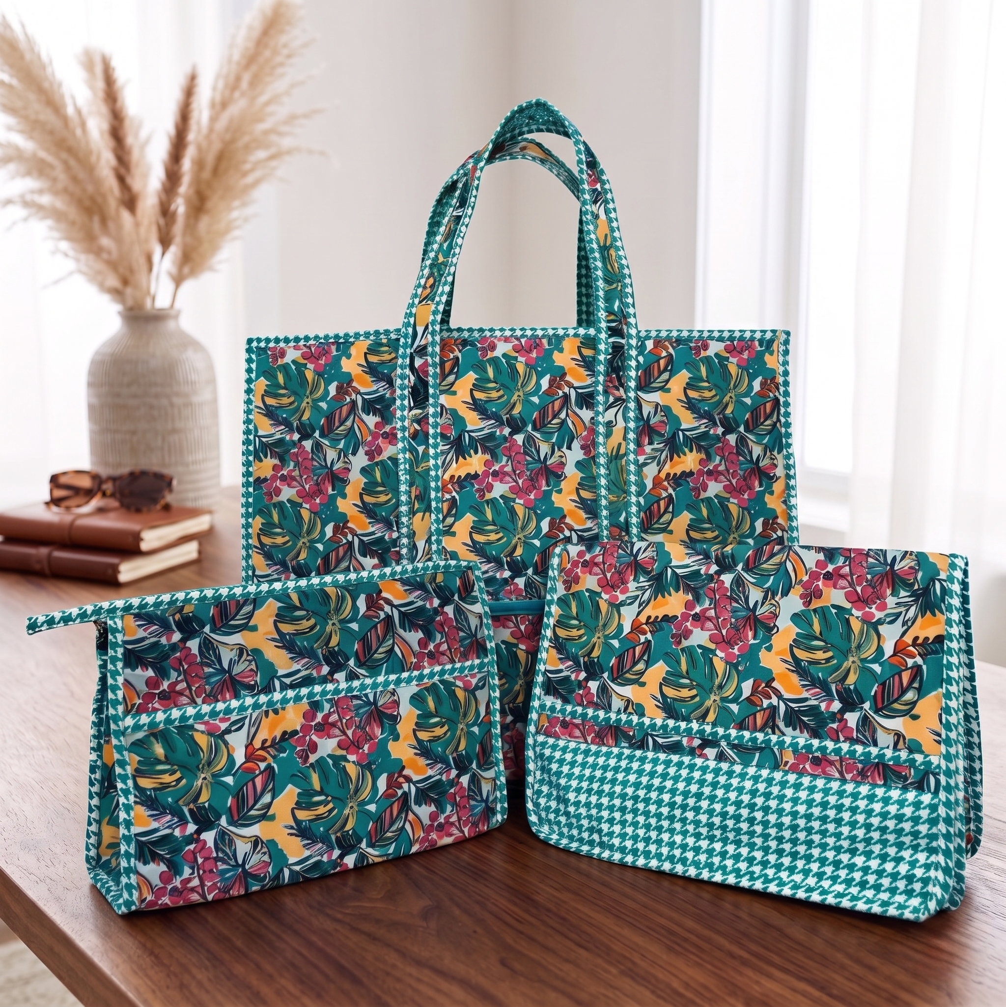 SUNSET JUNGLE PUNCH TOTE BAG SET