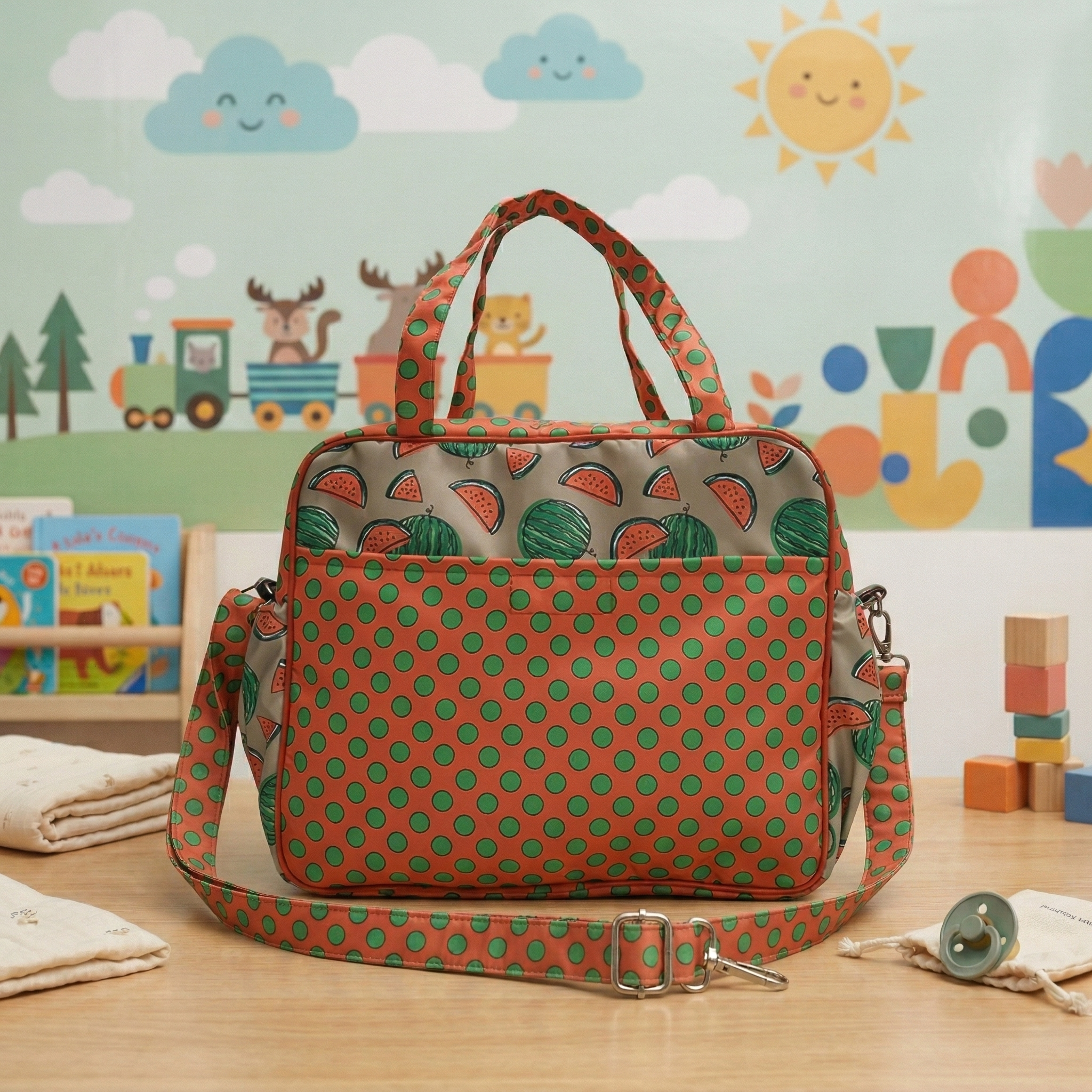 SUMMER MELON PRINT Baby Diaper Bag