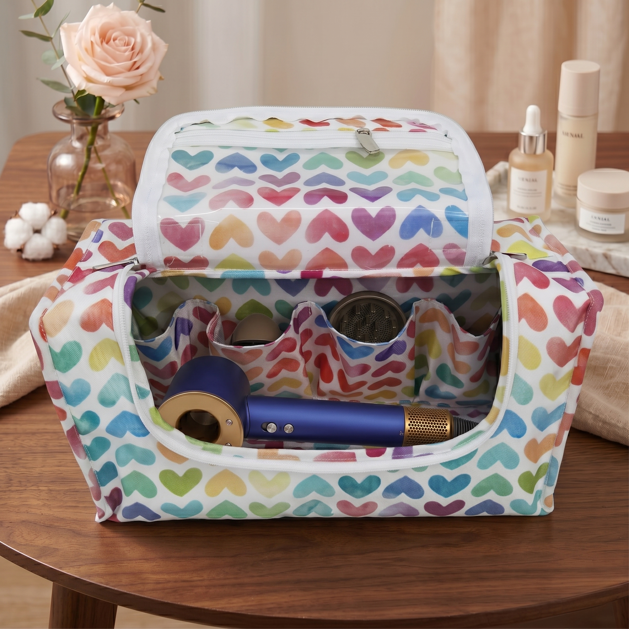 LOVE RAINBOW PRINT DYSON HAIR DRYER COVER