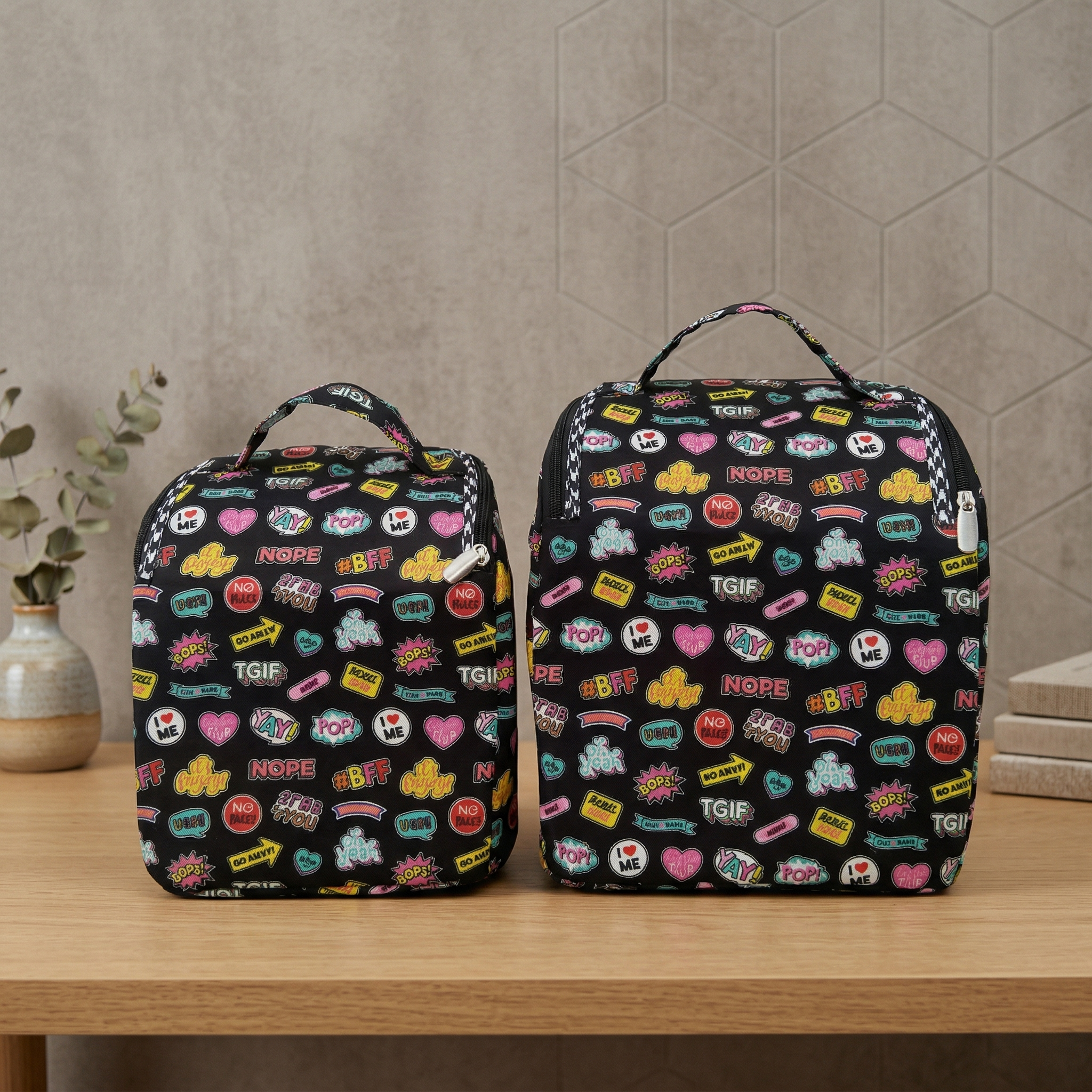 VIBE PATCH PRINT SMART TIFFIN BAG