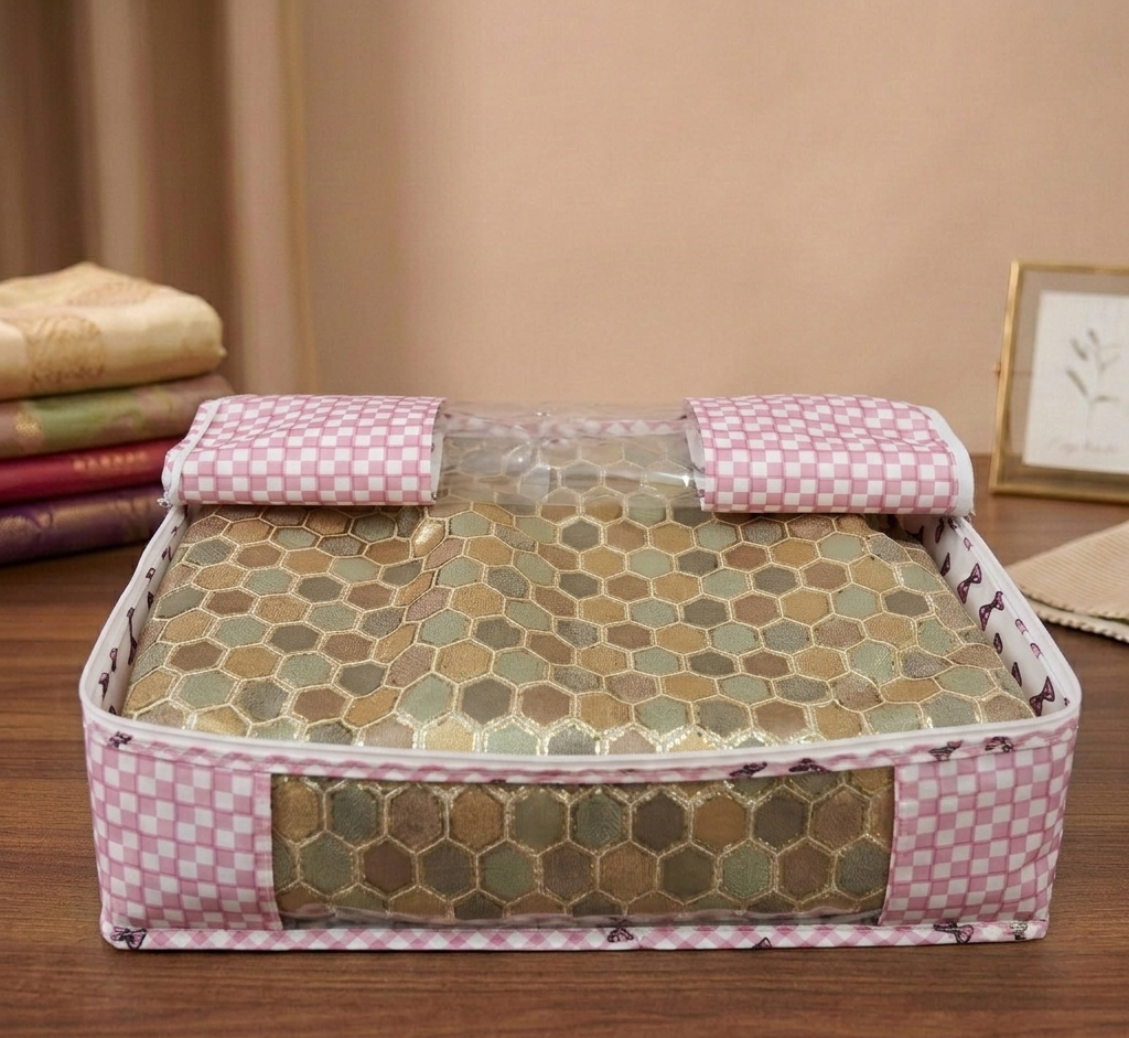 Classy Bow Print Grand Saree Organizer
