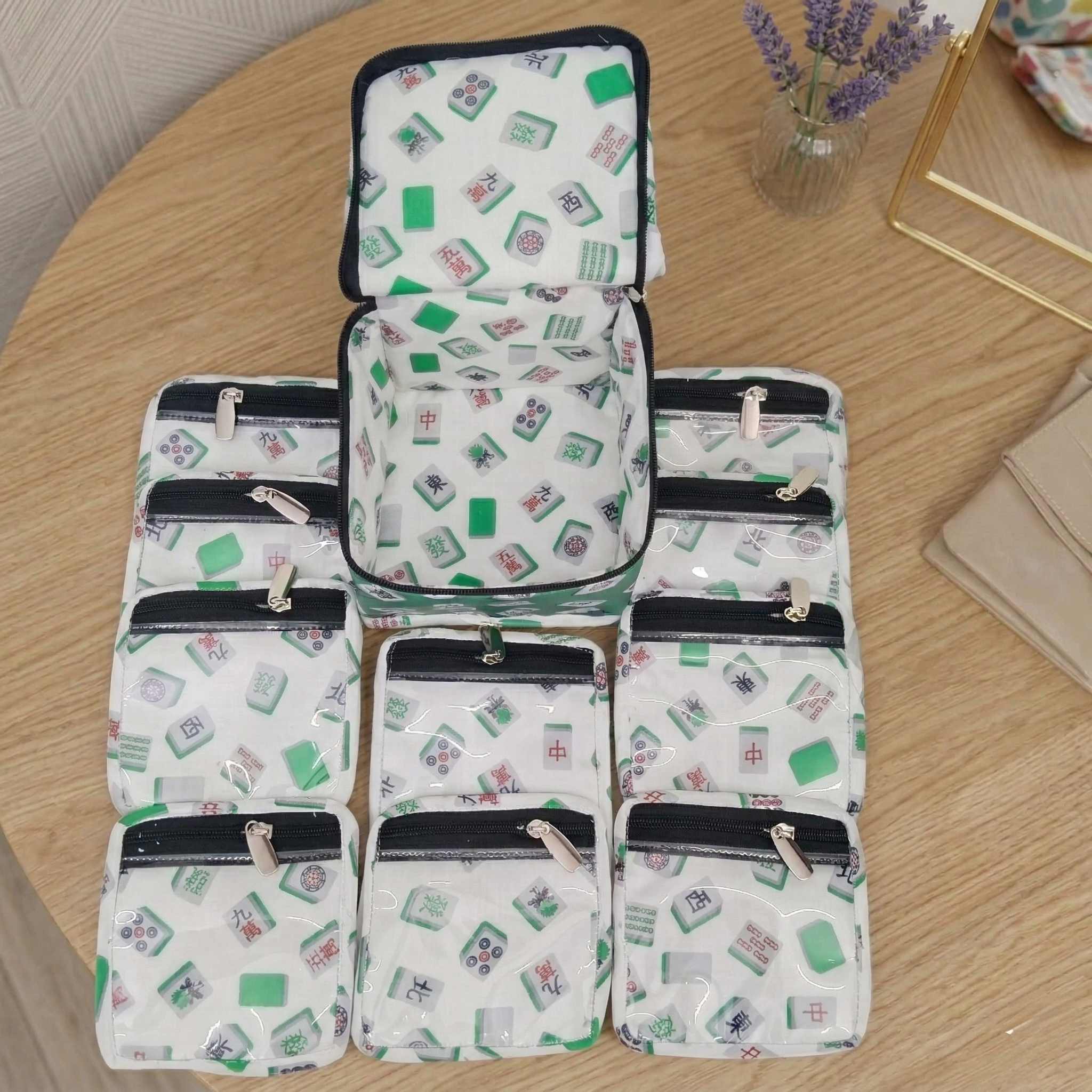 TILE TOSS JADE PRINT EARRING ORGANIZER