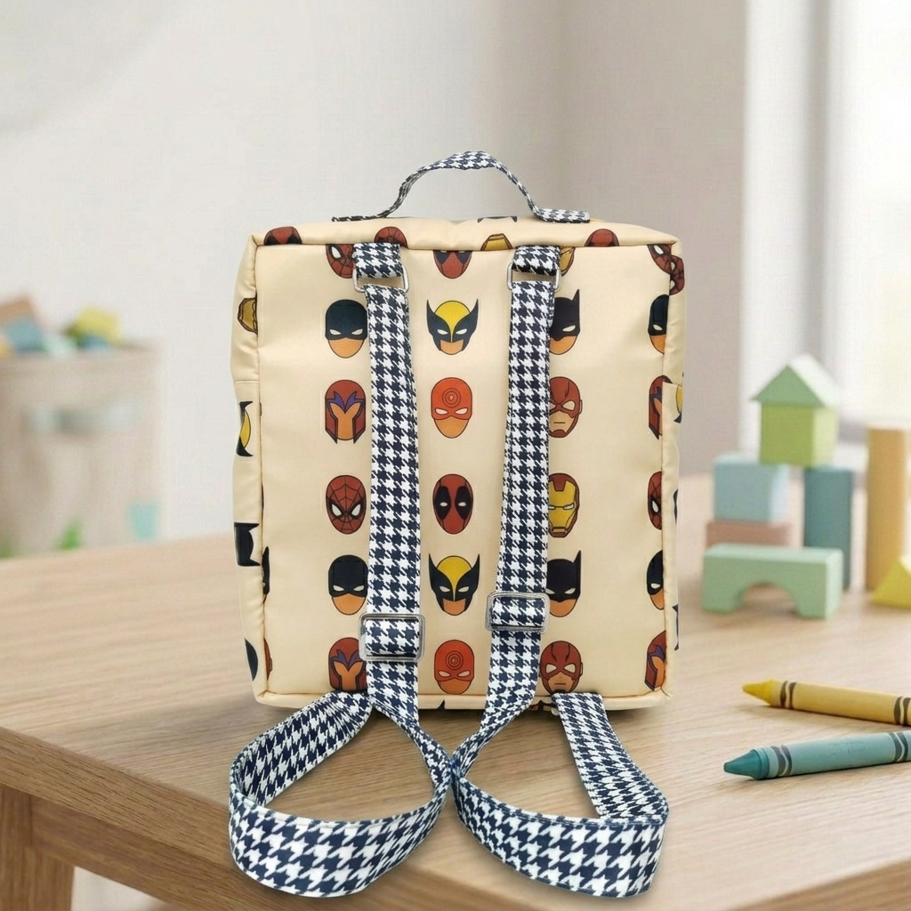 SUPER MASK PARADE PRINT KIDS BACKPACK