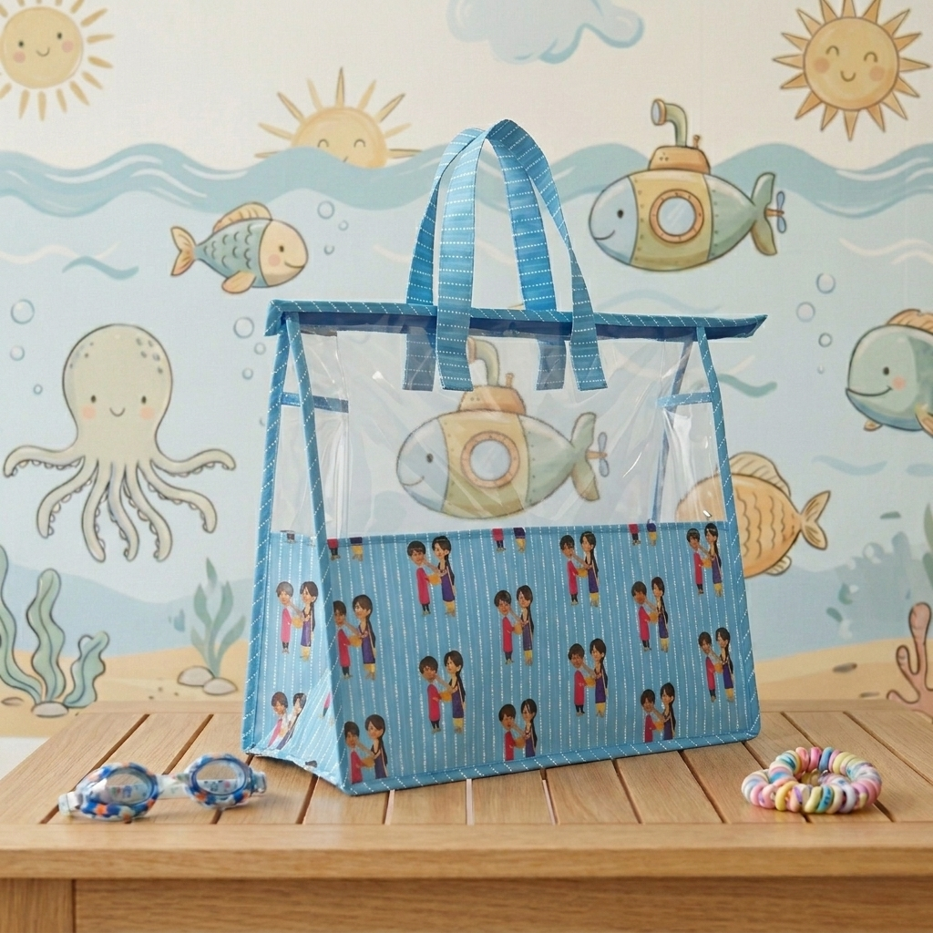 BHAI BEHAN VIBE PRINT Swimming Bag