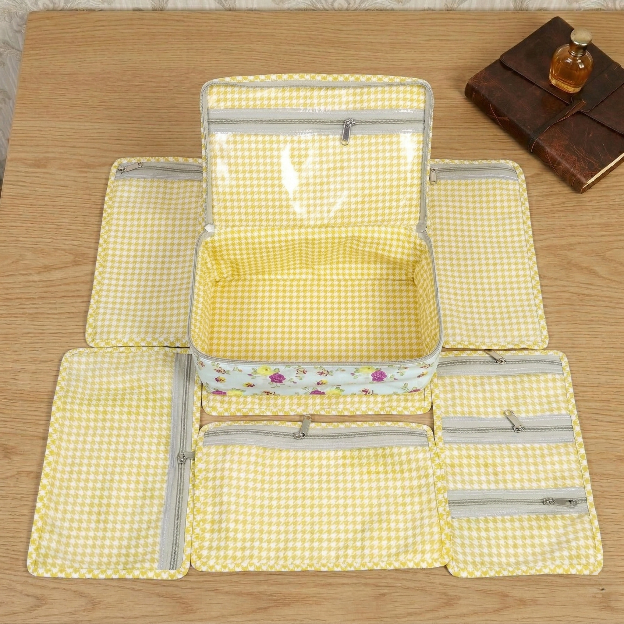 SUNSHINE BLOOM PRINT JEWELRY ORGANIZER