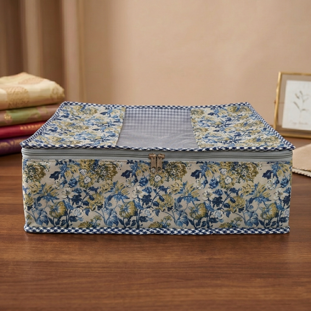 MOSSY MEADOW BLOOM PRINT GRAND SAREE ORGANIZER