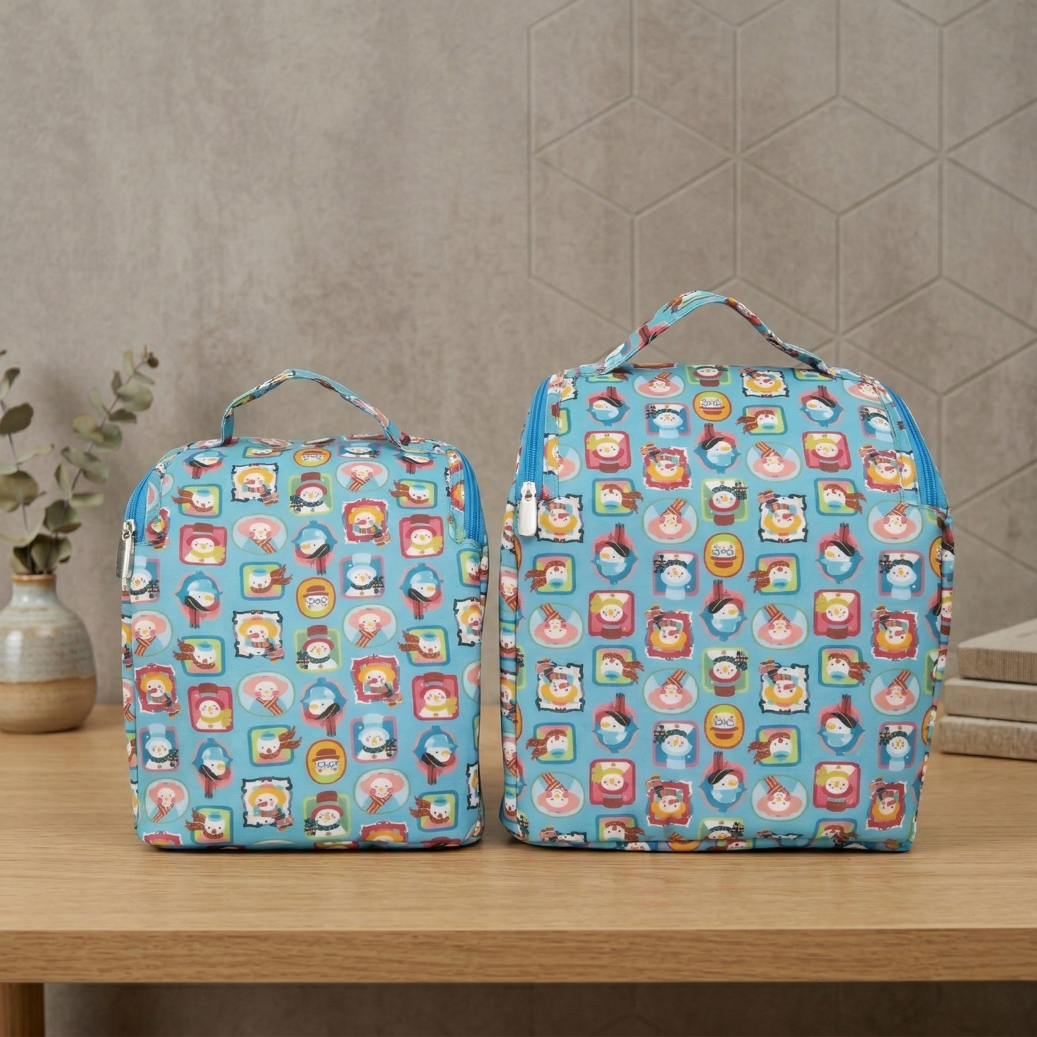 SNOWBUDDIES BLUE PRINT SMART TIFFIN BAG