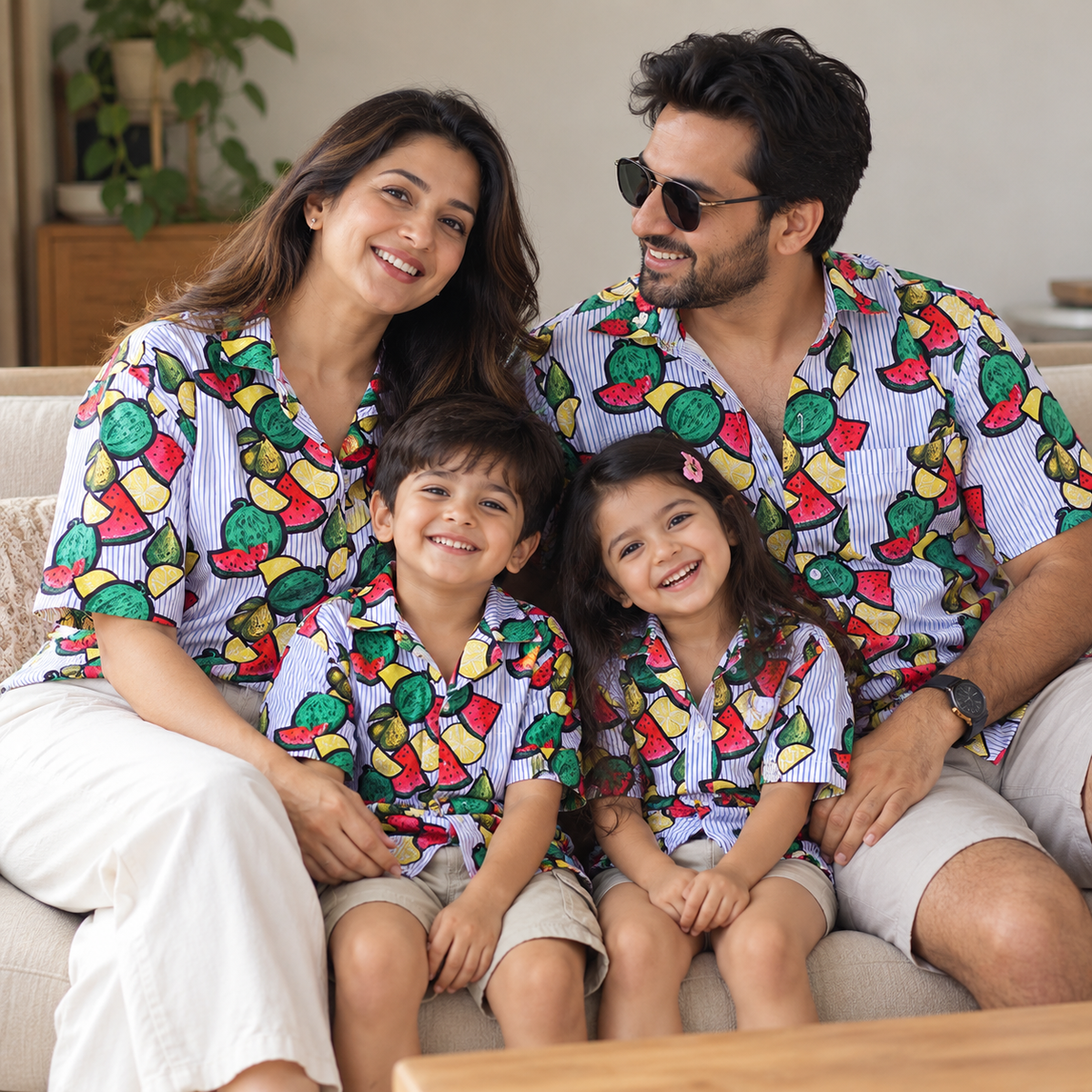 FRUITS STRIPES PRINTED SHIRTS