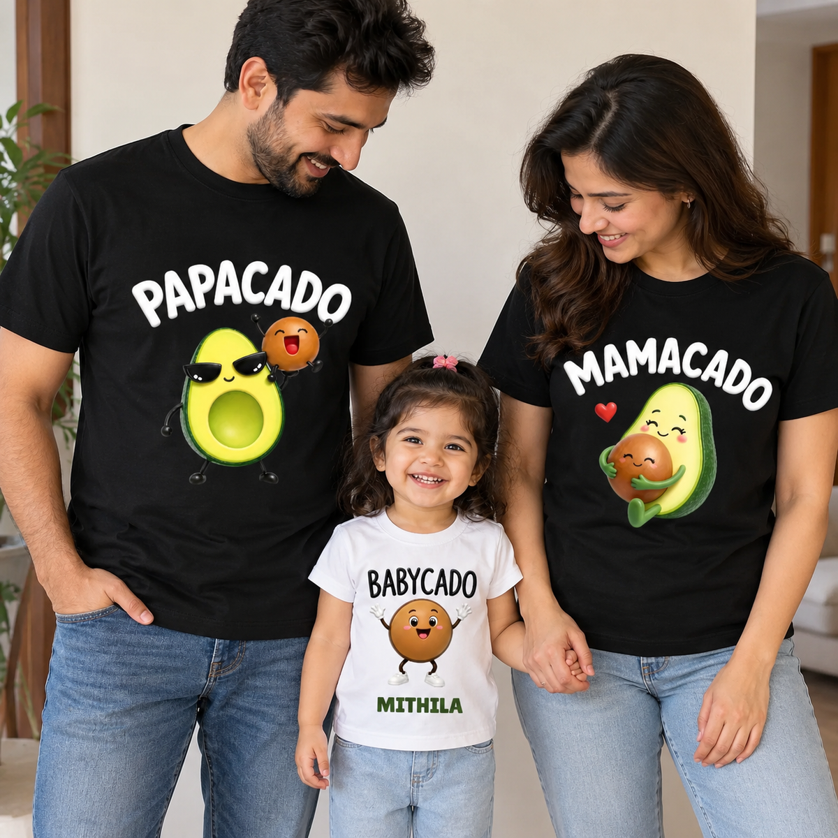 Papacado Mamacado Kids Combo T-Shirt