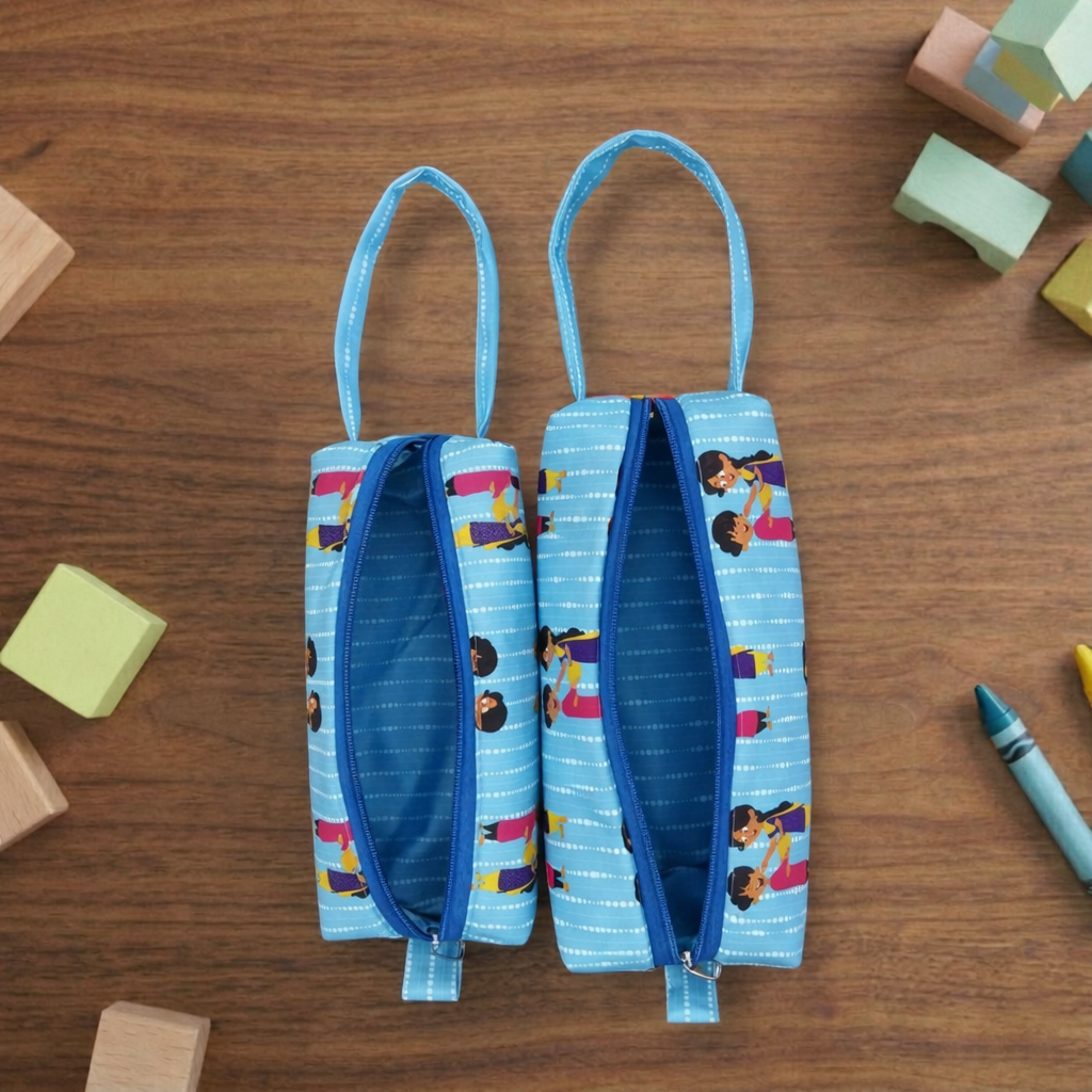 BHAI BEHAN VIBE Print Maxi Pouch Set