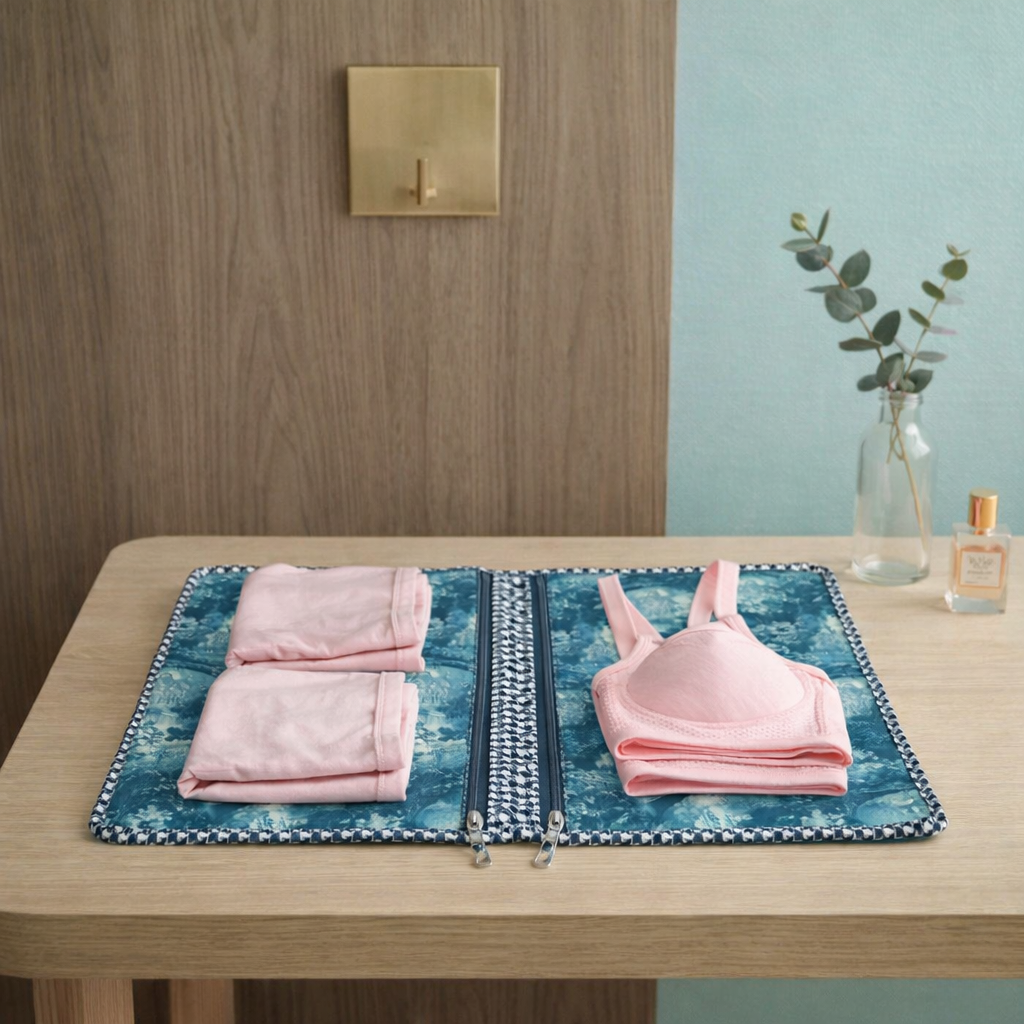 ENCHANTED CASTLE GARDEN PRINT MAXSTOR TOILETRY BAG