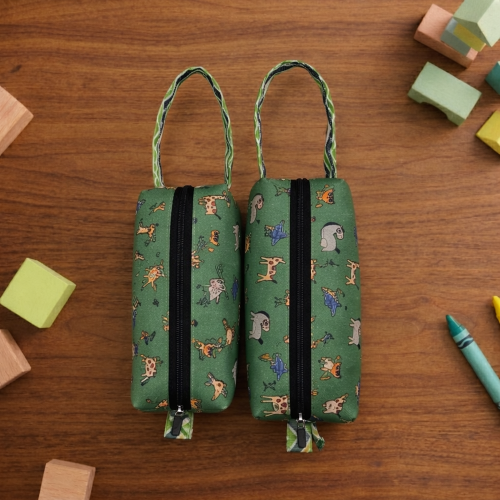 FOREST FRIENDS PRINT Small Duo Pouch Set