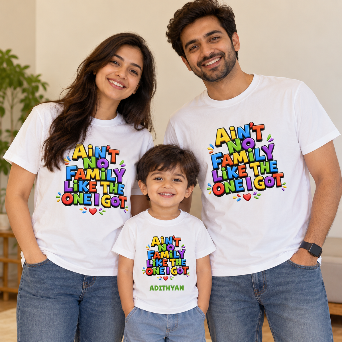 Family Like The One I Got Kids Combo T-Shirt