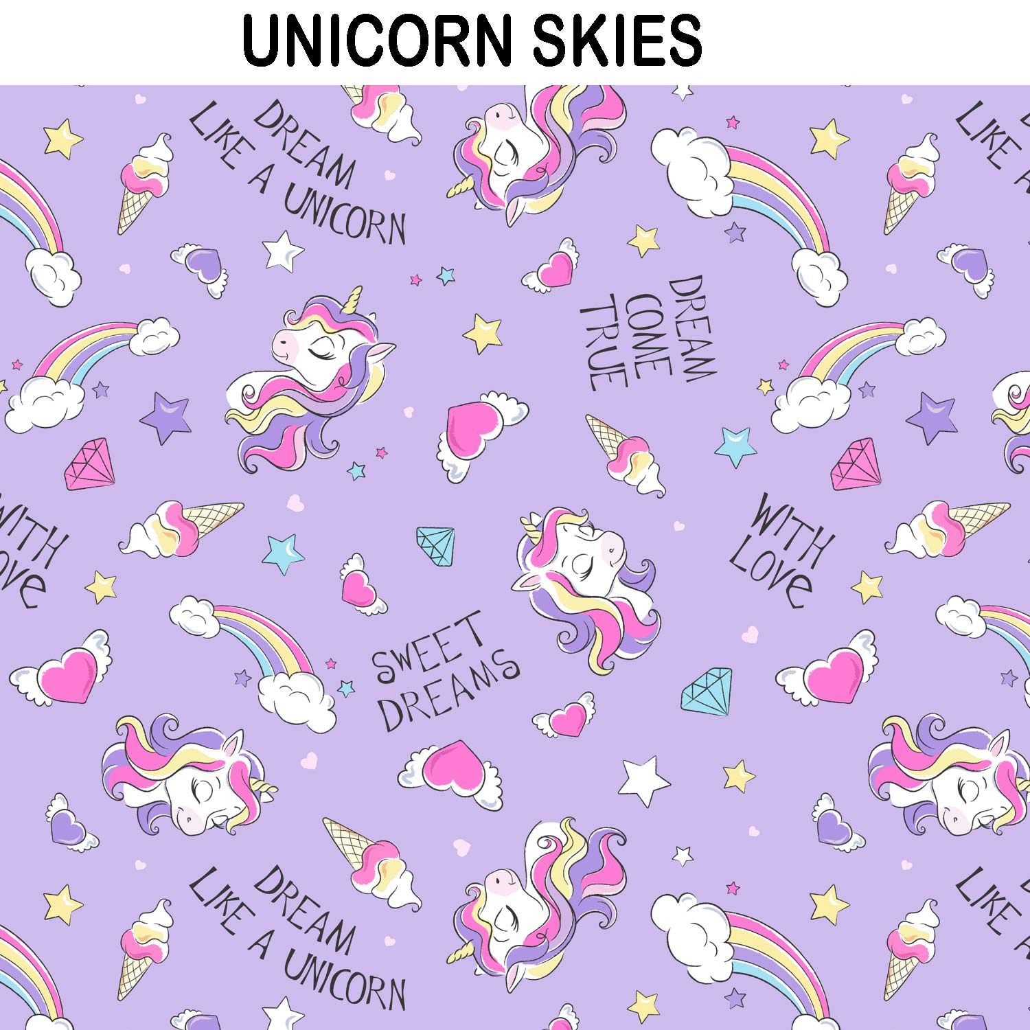UNICORN PRINT KIDS DUFFEL BAG CUSTOMISER