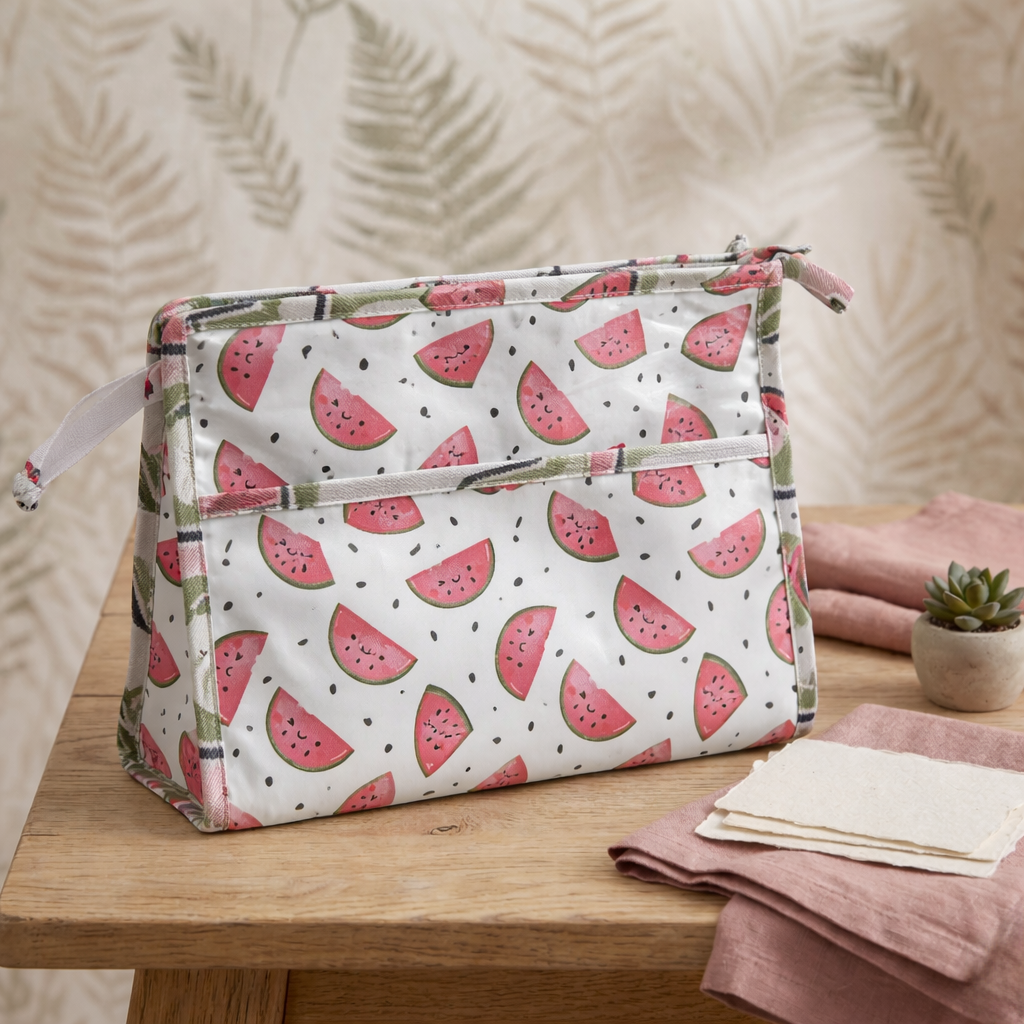 WATERMELON DREAM Print TrioZip Toiletry Bag