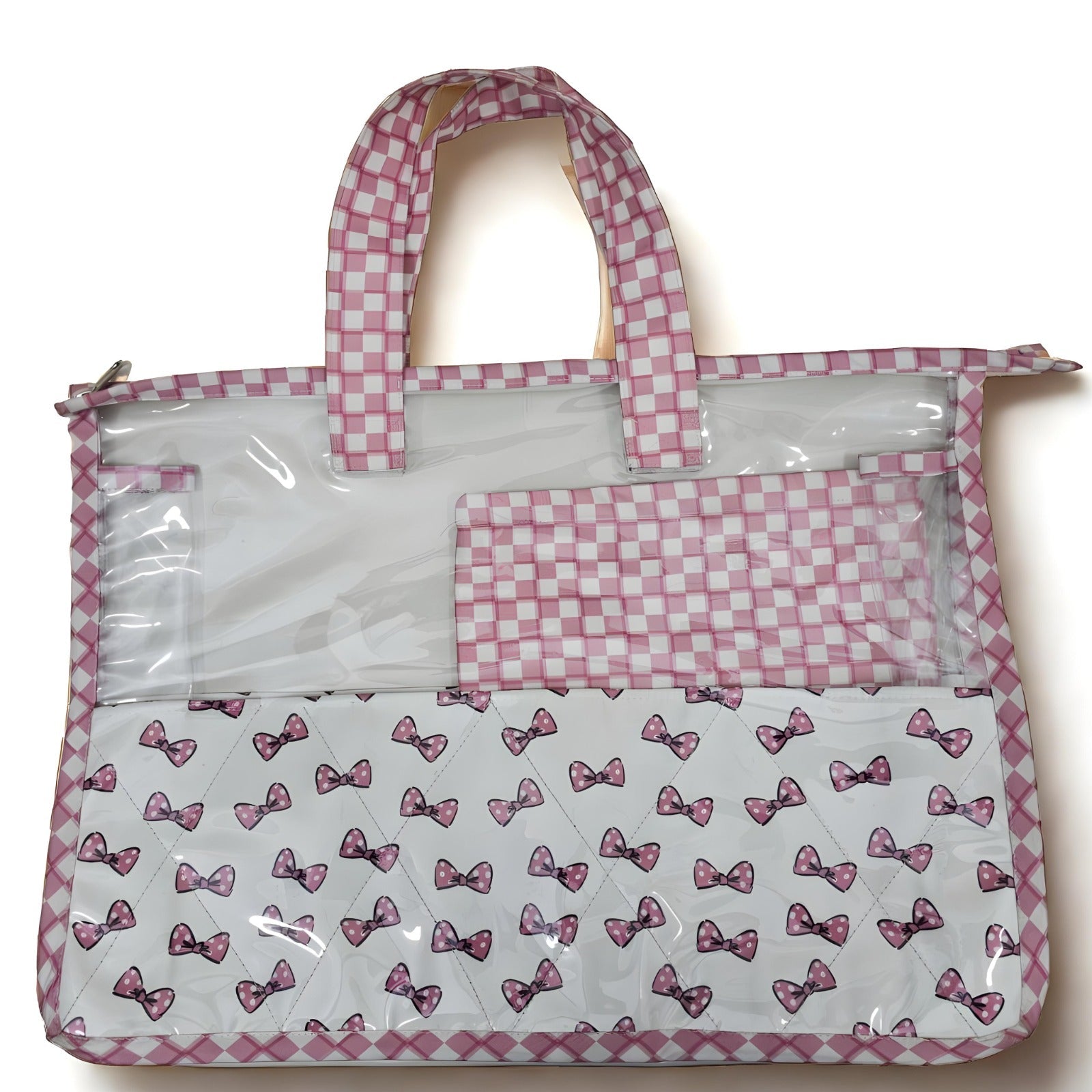 Classy Bow Print Swimming Bag Combo
