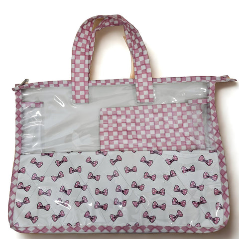Classy Bow Print Swimming Bag Combo