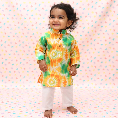 TIRANGA TIE DYE KURTA