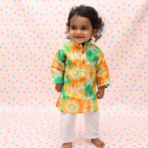 TIRANGA TIE DYE KURTA