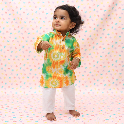 TIRANGA TIE DYE KURTA