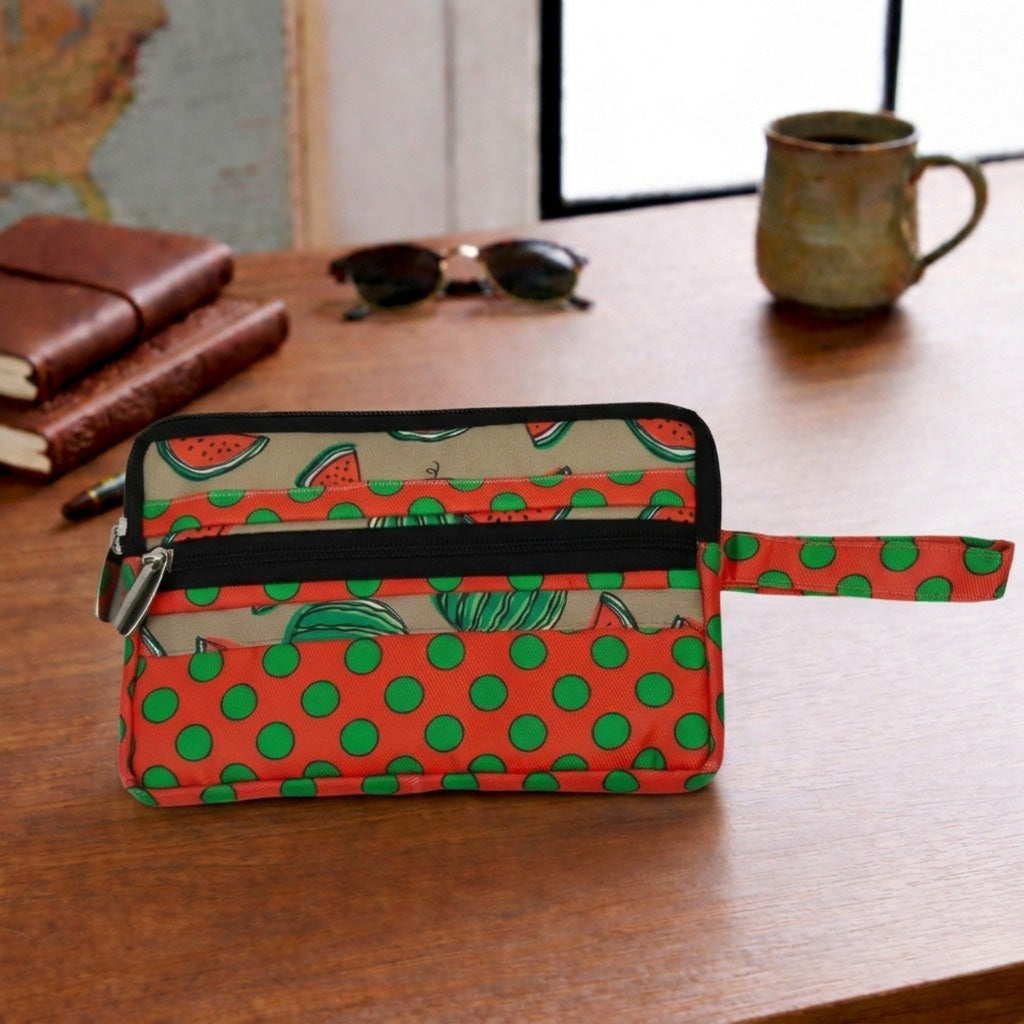 SUMMER MELON PRINT ESSENTIAL TRAVEL COMPACT ORGANIZER