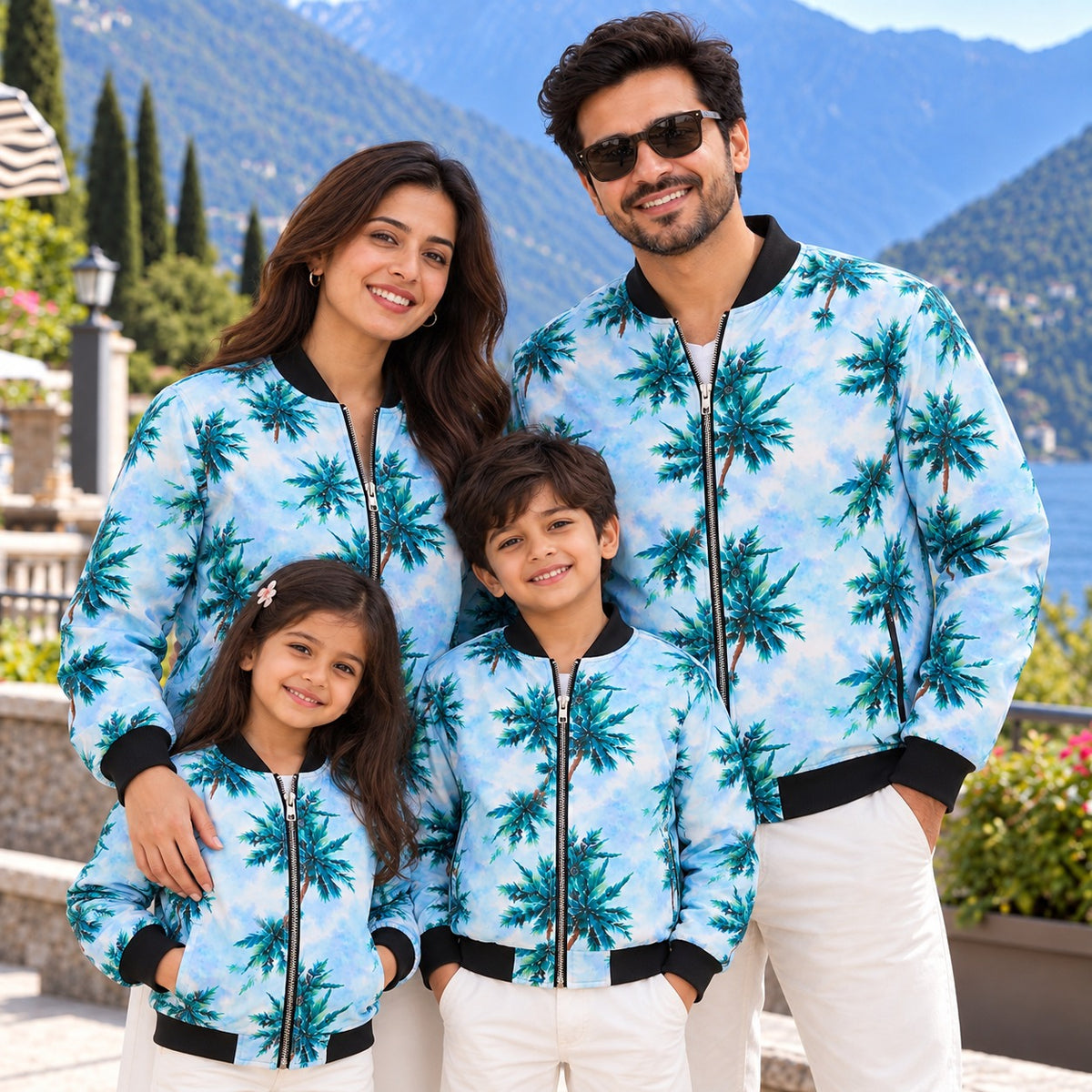 Palm Vibes Family Bomber Jackets