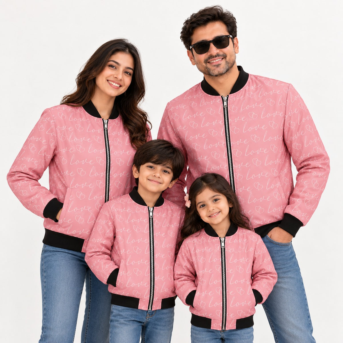Rosewood Love Script Family Bomber Jacket