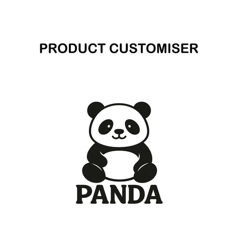 PANDA PRINT LUXE 10-POUCH EARRING ORGANIZER CUSTOMISER