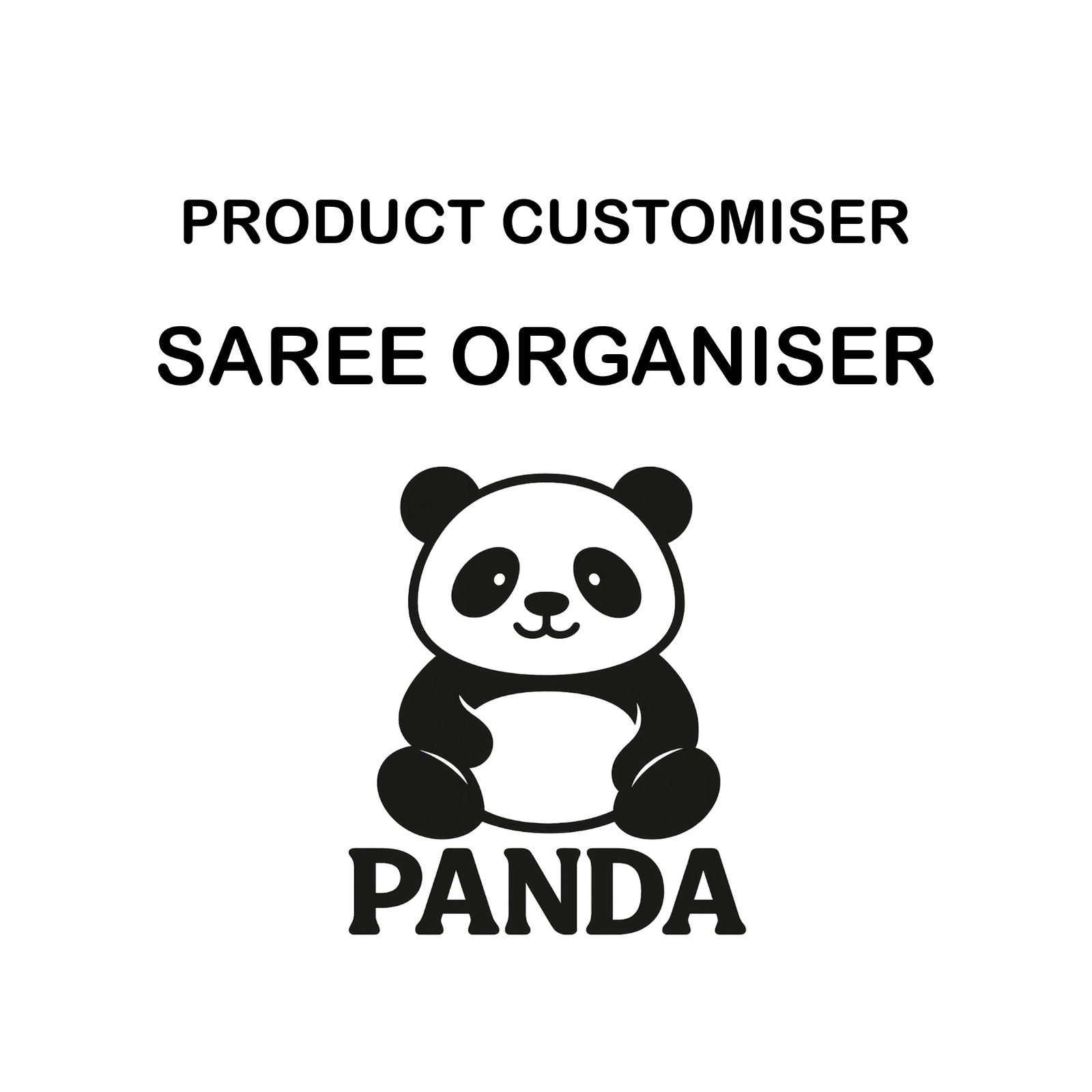 PANDA PRINT GRAND SAREE ORGANIZER CUSTOMISER