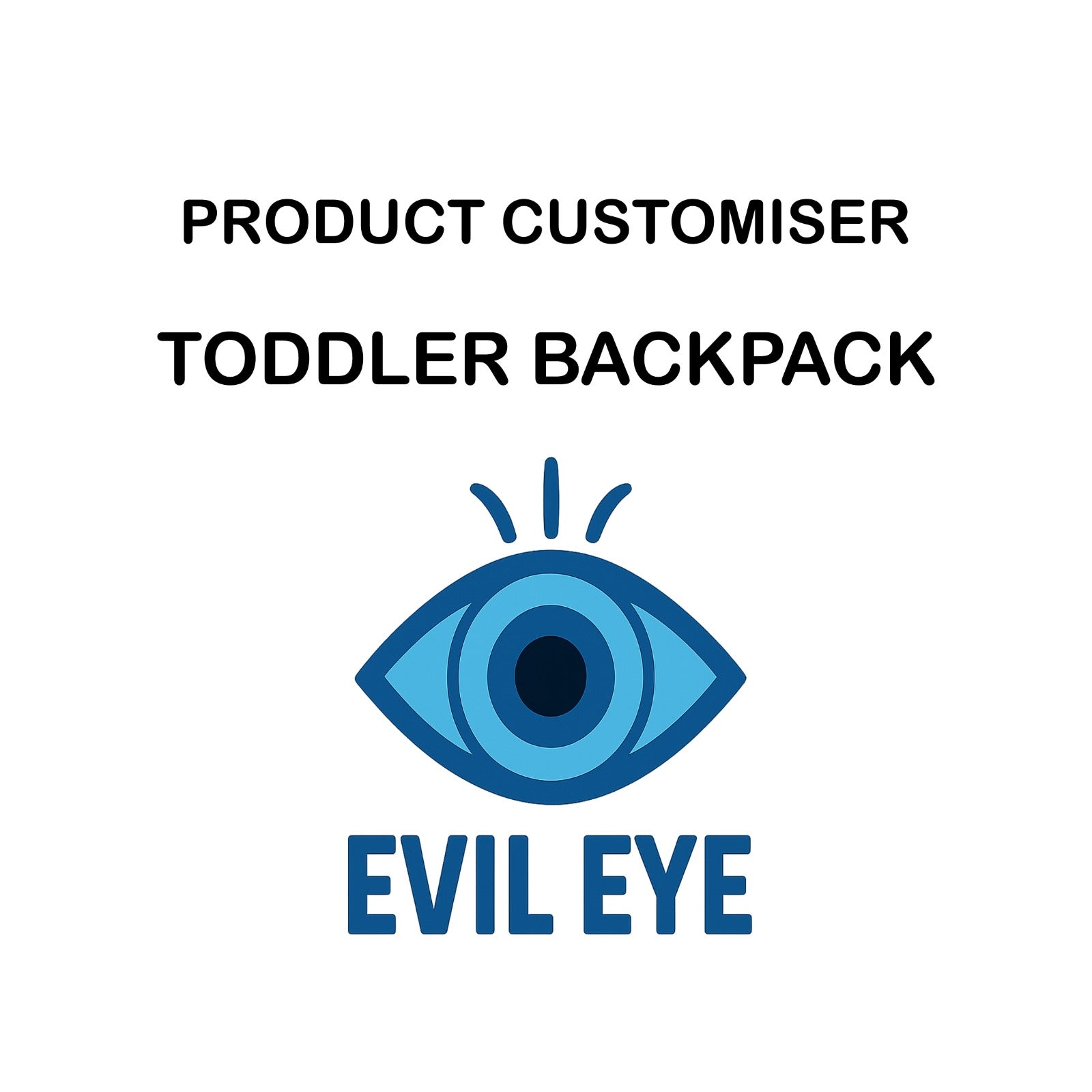 EVIL EYES TODDLER BACKPACK  Customiser