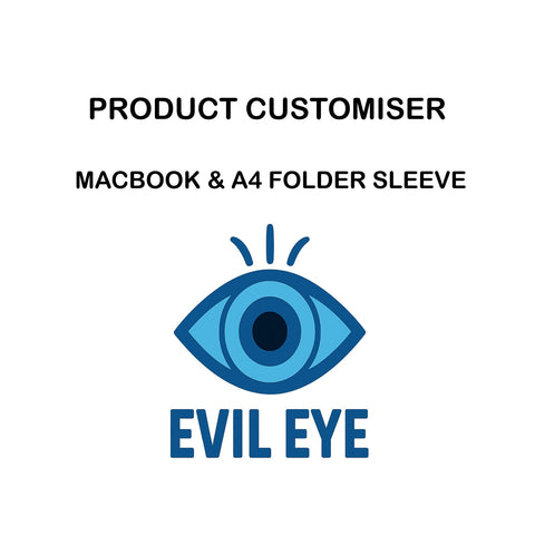EVIL EYES  MACBOOK & A4 FOLDER SLEEVE CUSTOMISER